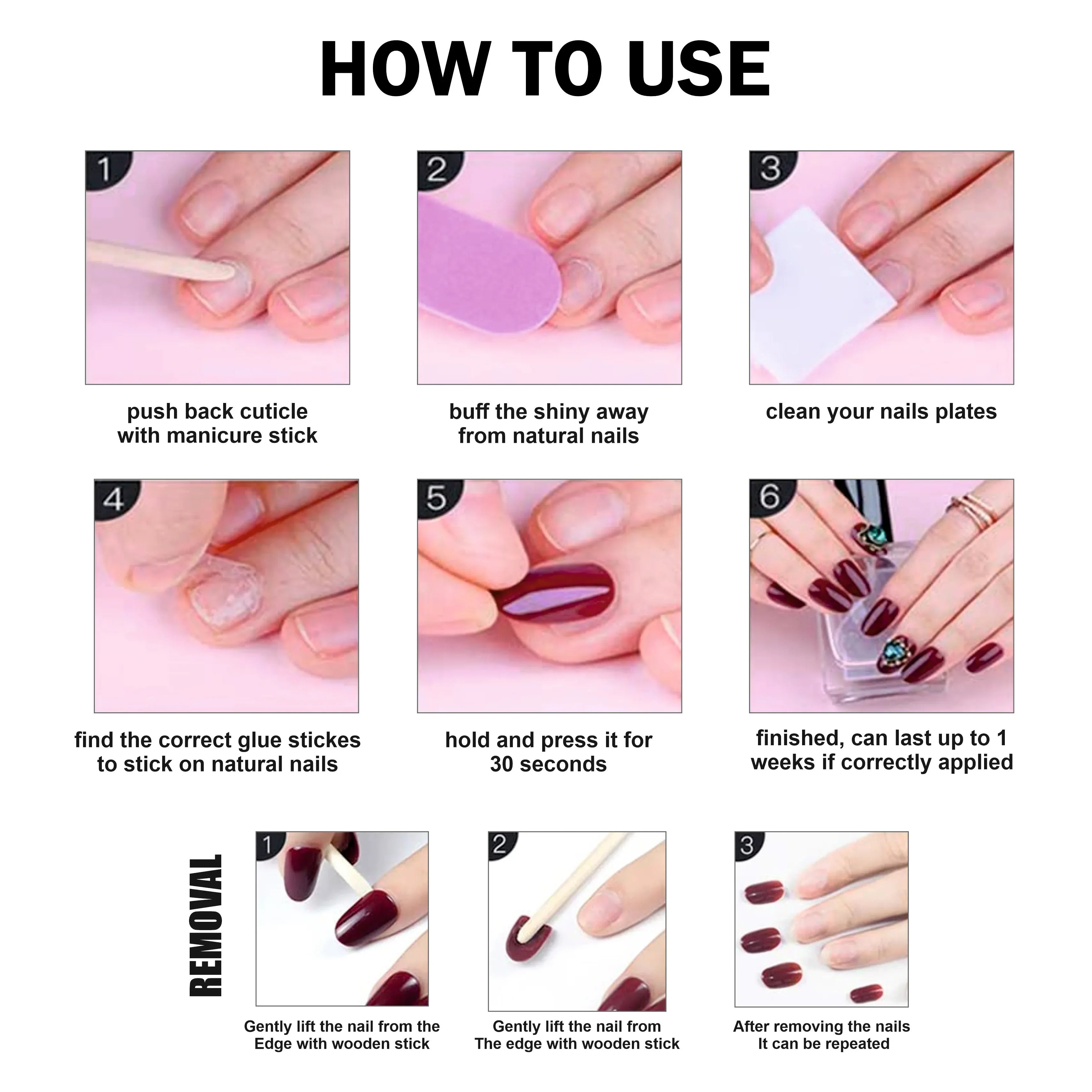Glossy Solid Color Nails Square(SPN579-SPN604) - Shills Professional
