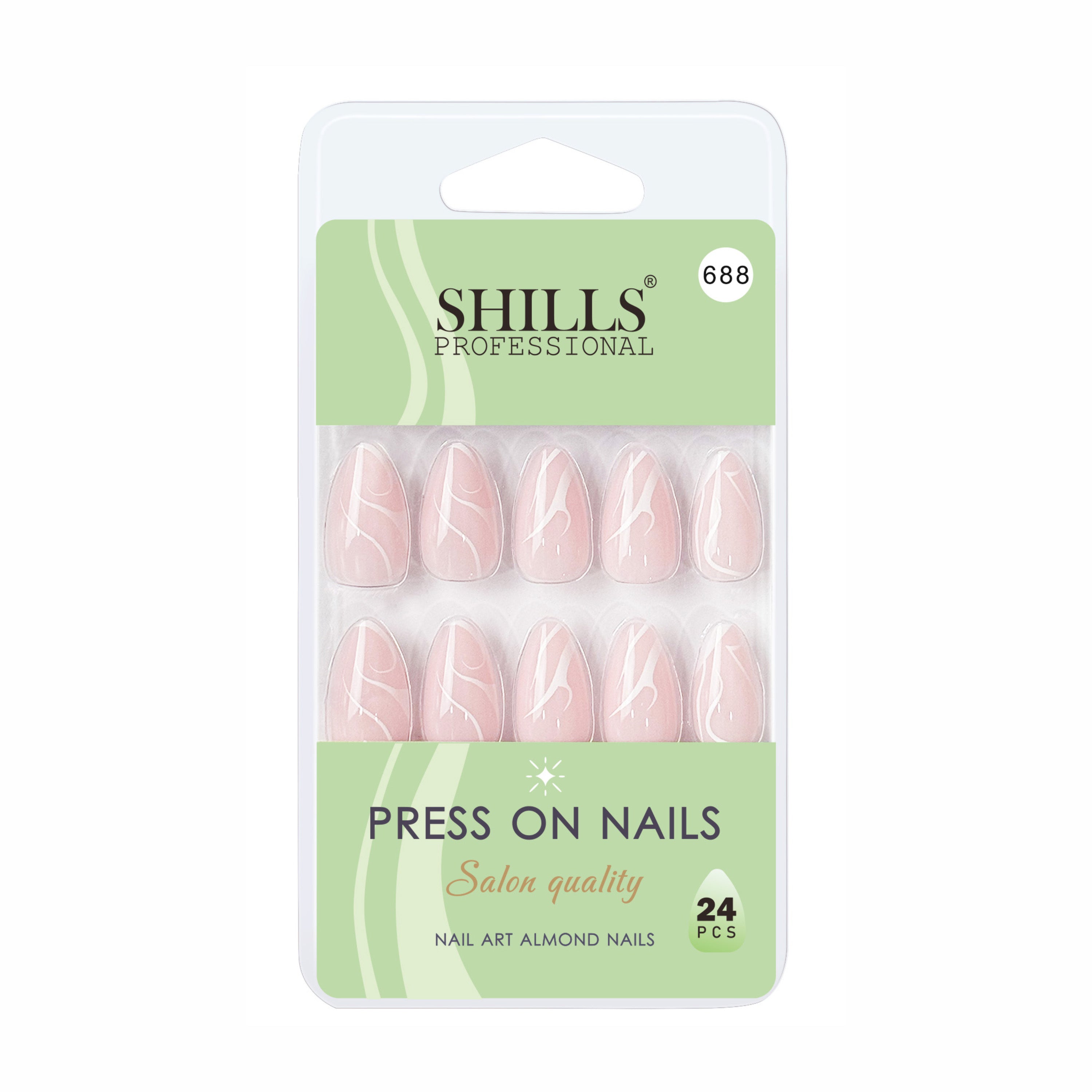 Nail Art Nails Press On Short Almond(SPN687-SPN690)