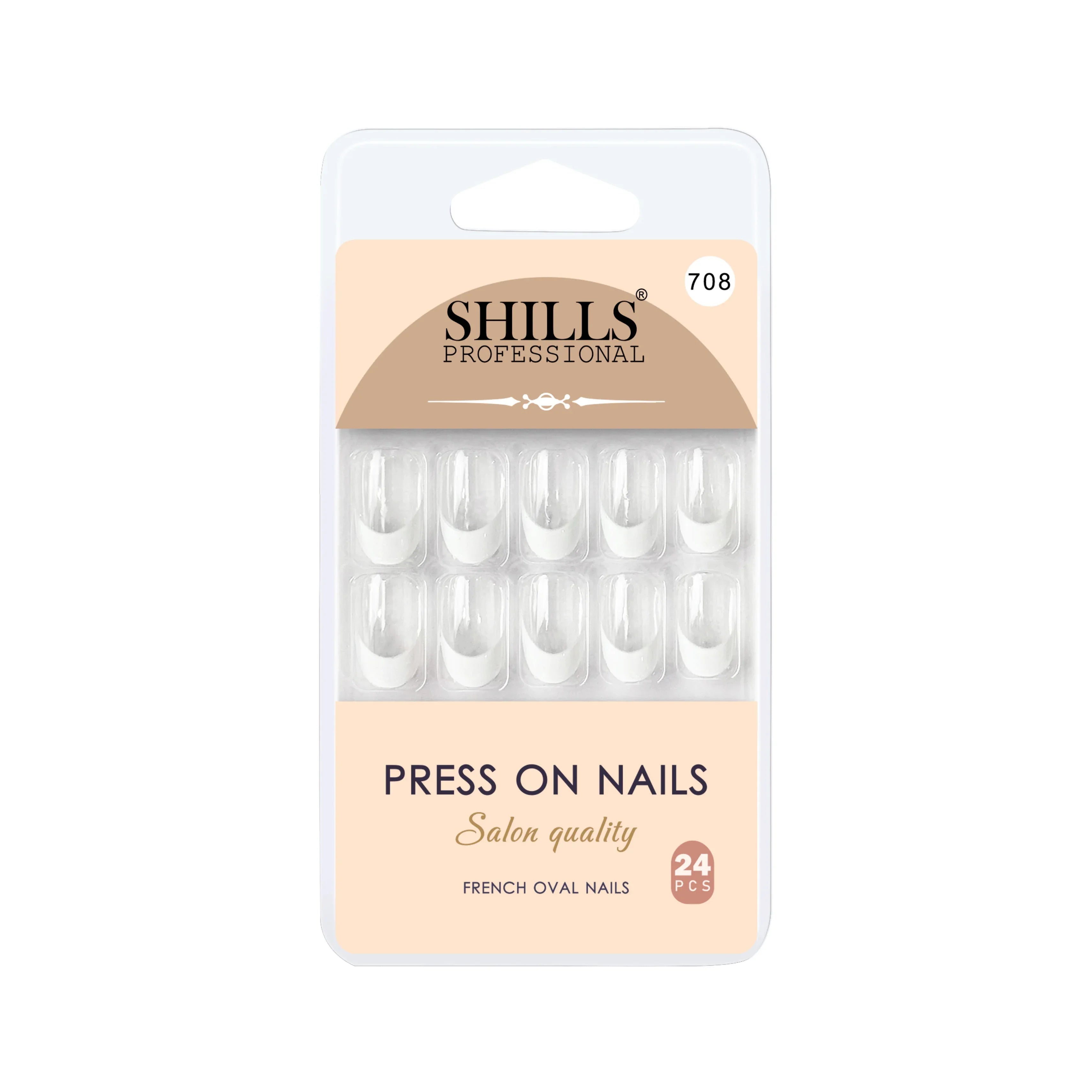 Press On Nail Arts Oval(SPN708-SPN720) - Shills Professional