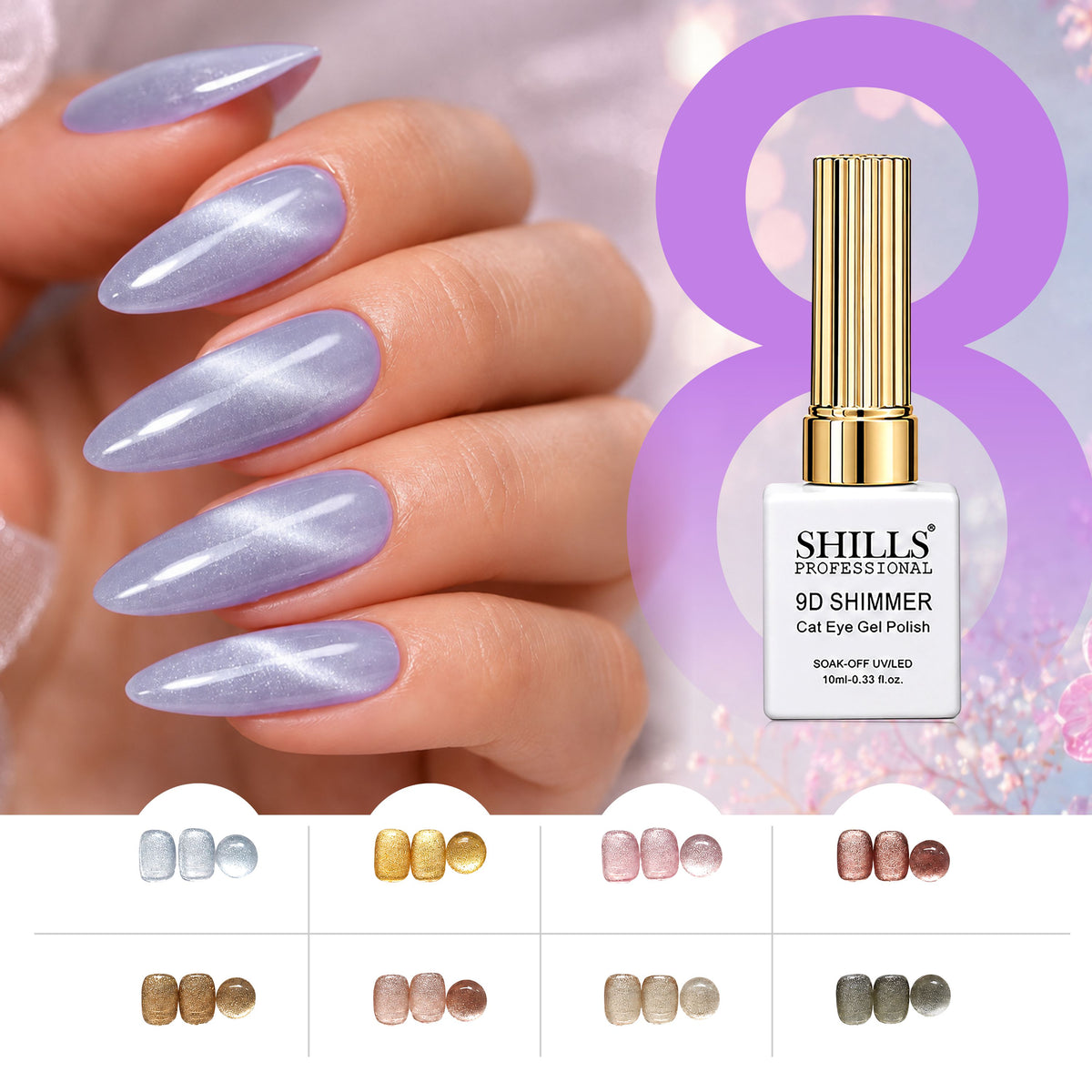 9D Shimmer Cat Eye Gel Polish Set
