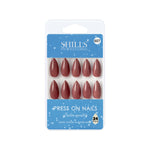 Glossy Solid Color Nails Sharp Almond(SPN605-SPN630) - Shills Professional
