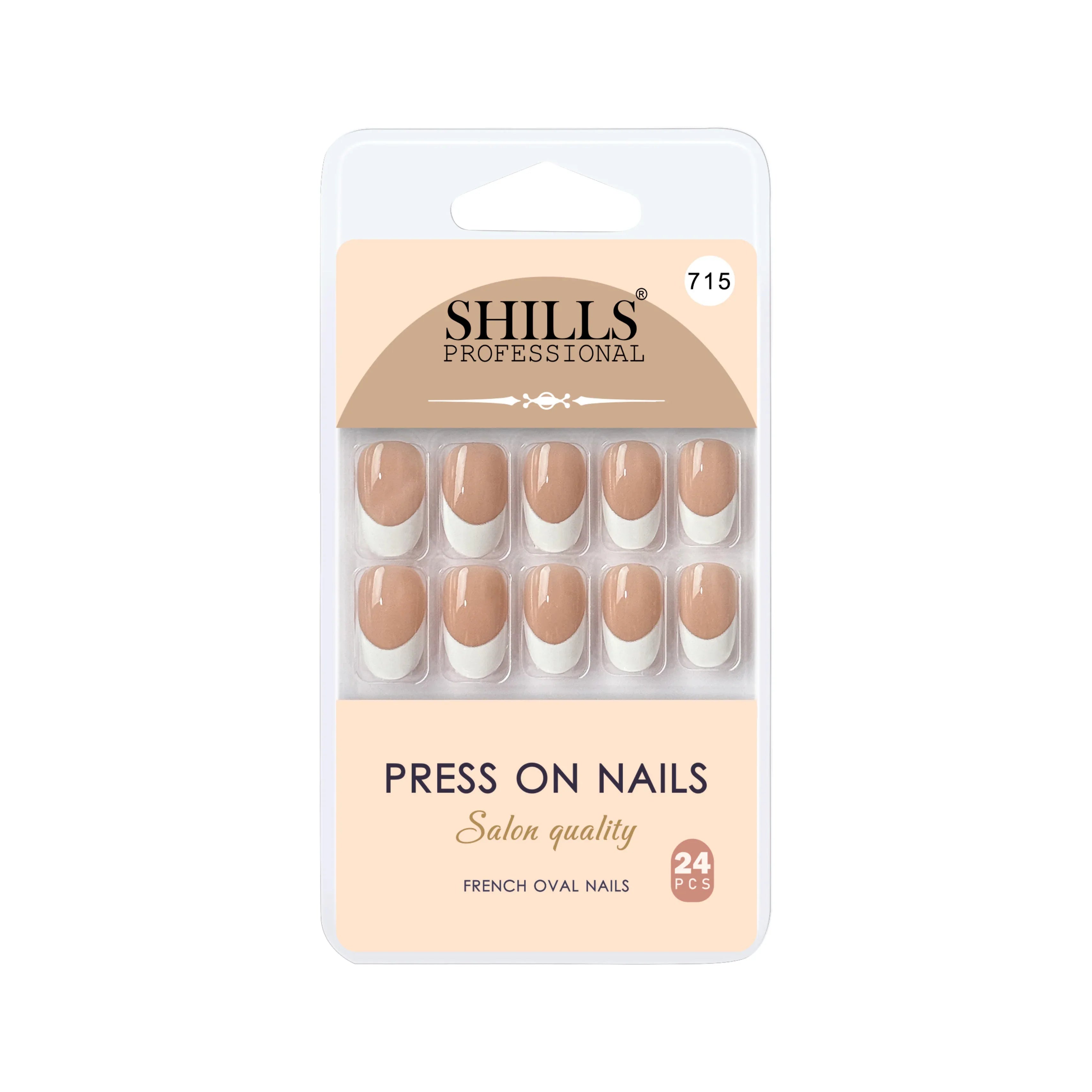 Press On Nail Arts Oval(SPN708-SPN720) - Shills Professional