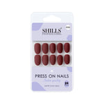Matte Solid Color Nails Oval(SPN657-SPN666) - Shills Professional
