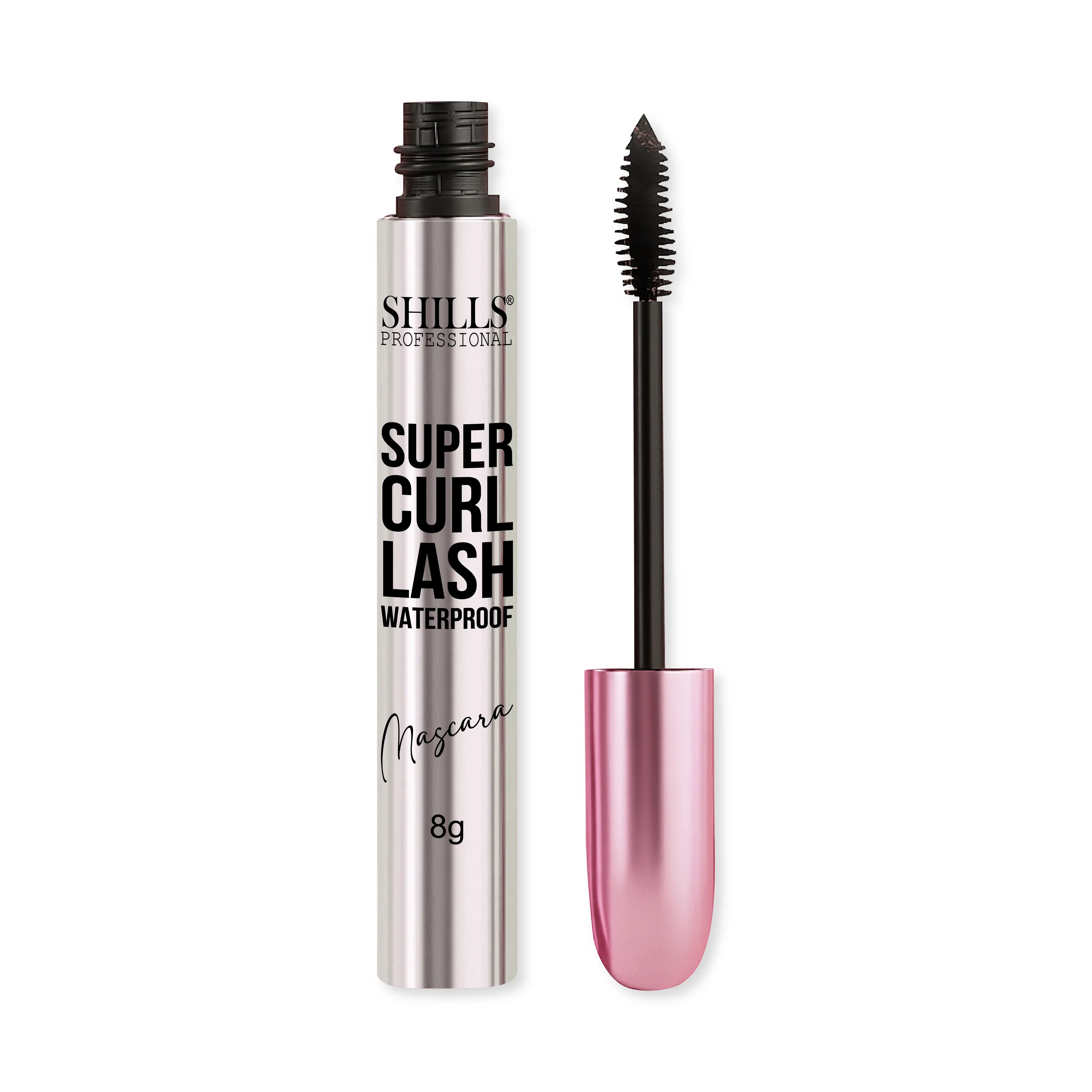 Super Curl Lash Waterproof Mascara - Shills Professional