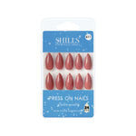 Glossy Solid Color Nails Sharp Almond(SPN605-SPN630) - Shills Professional