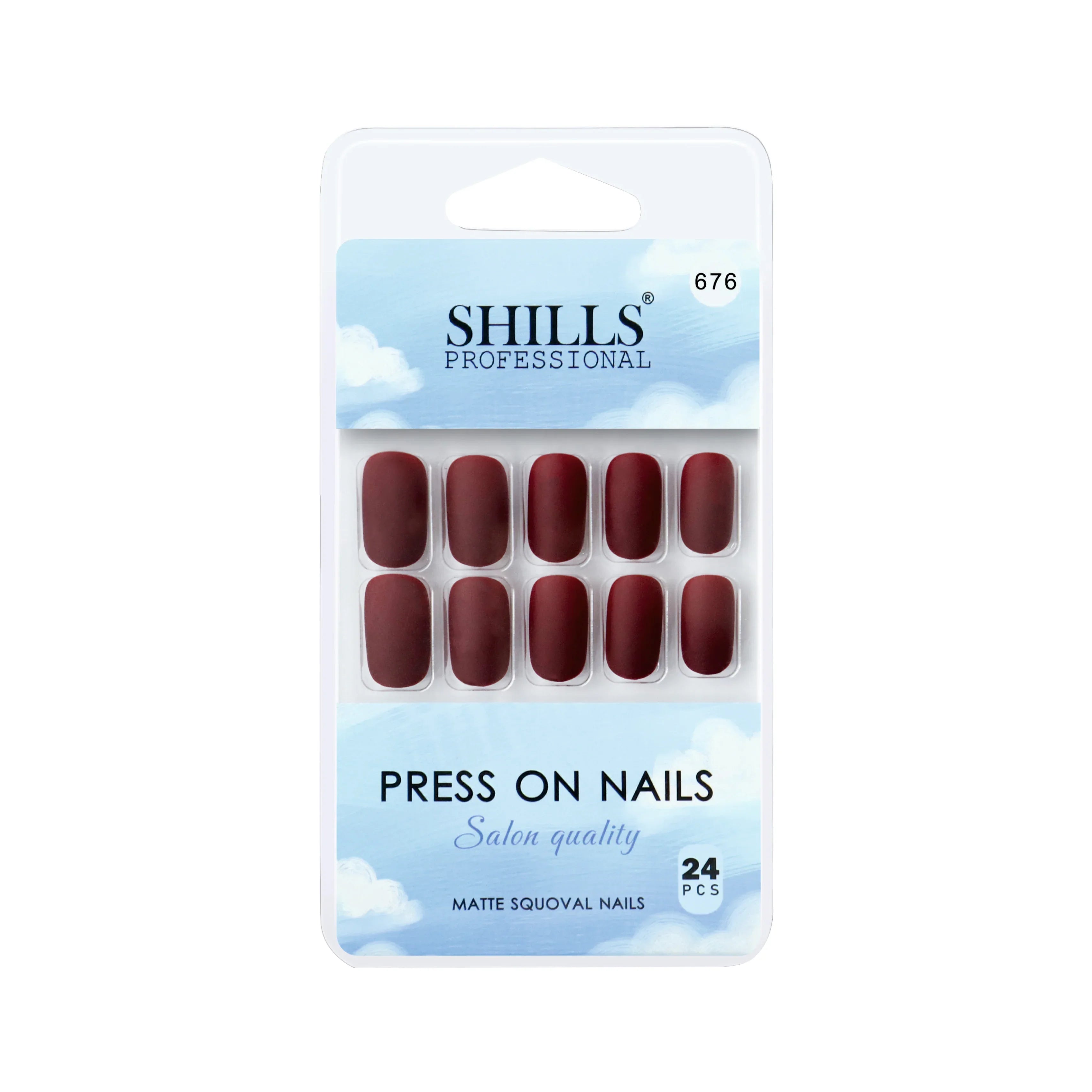 Matte Solid Color Nails Square(SPN667-SPN676) - Shills Professional
