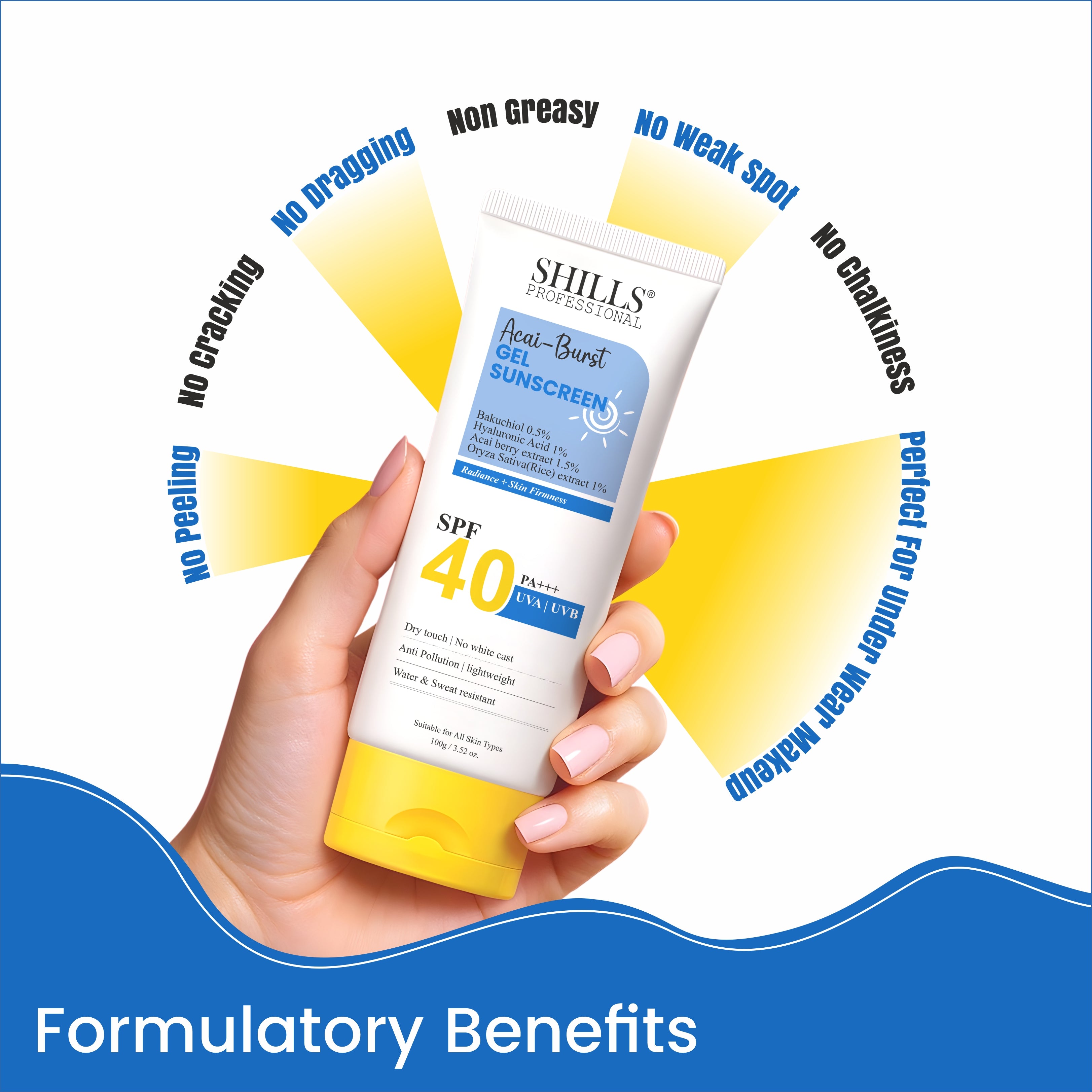 SHILLS Acai-Burst Gel Sunscreen SPF 40 PA+++