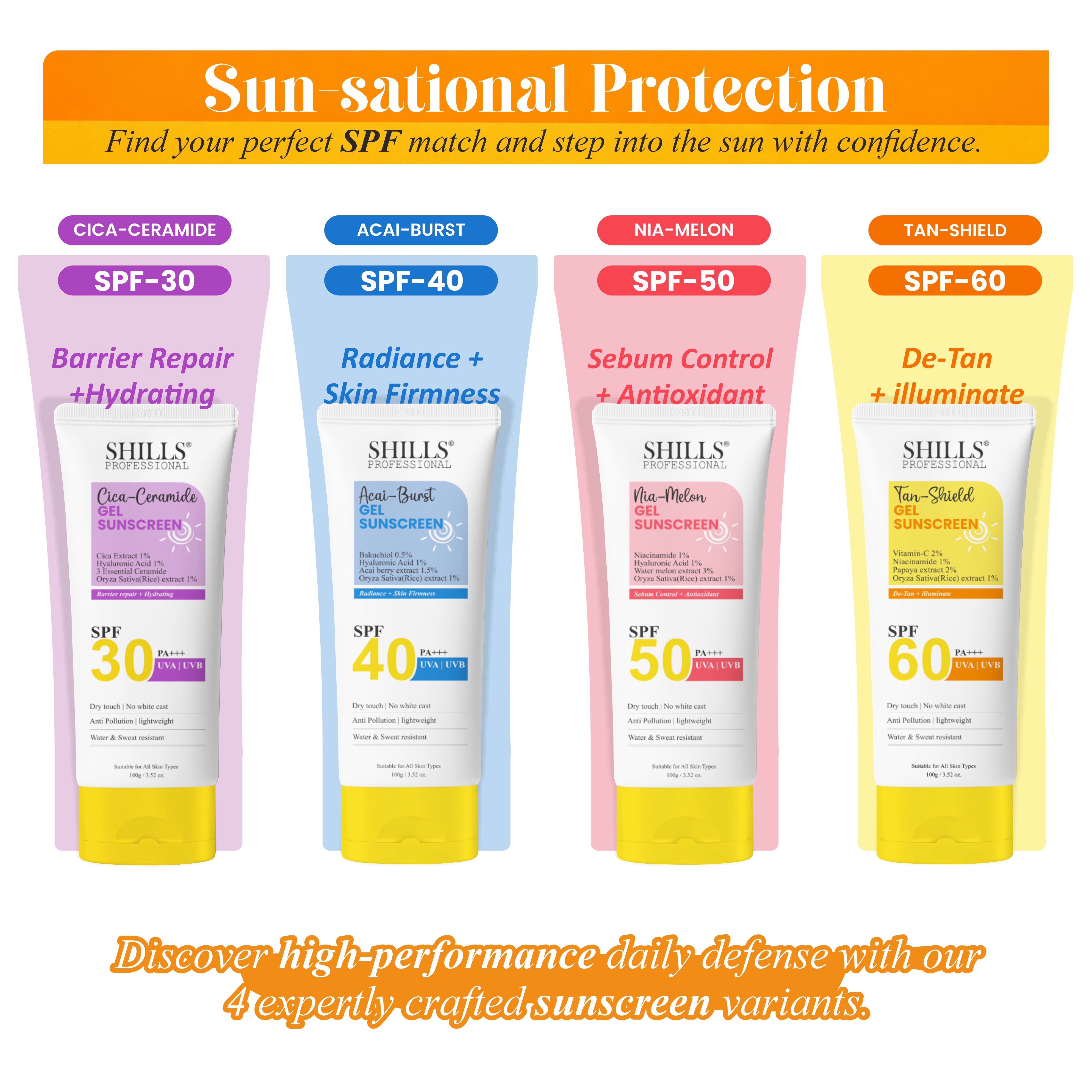 Shills Cica-Ceramide Gel Sunscreen SPF 30 PA+++