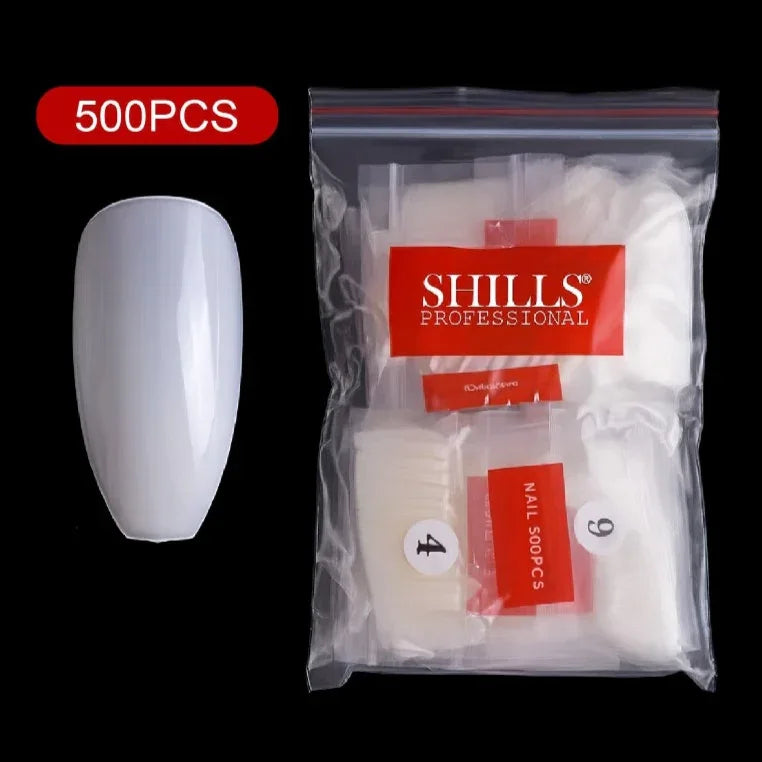 PKT 500pcs Ballet Nail Tips - Shills Professional
