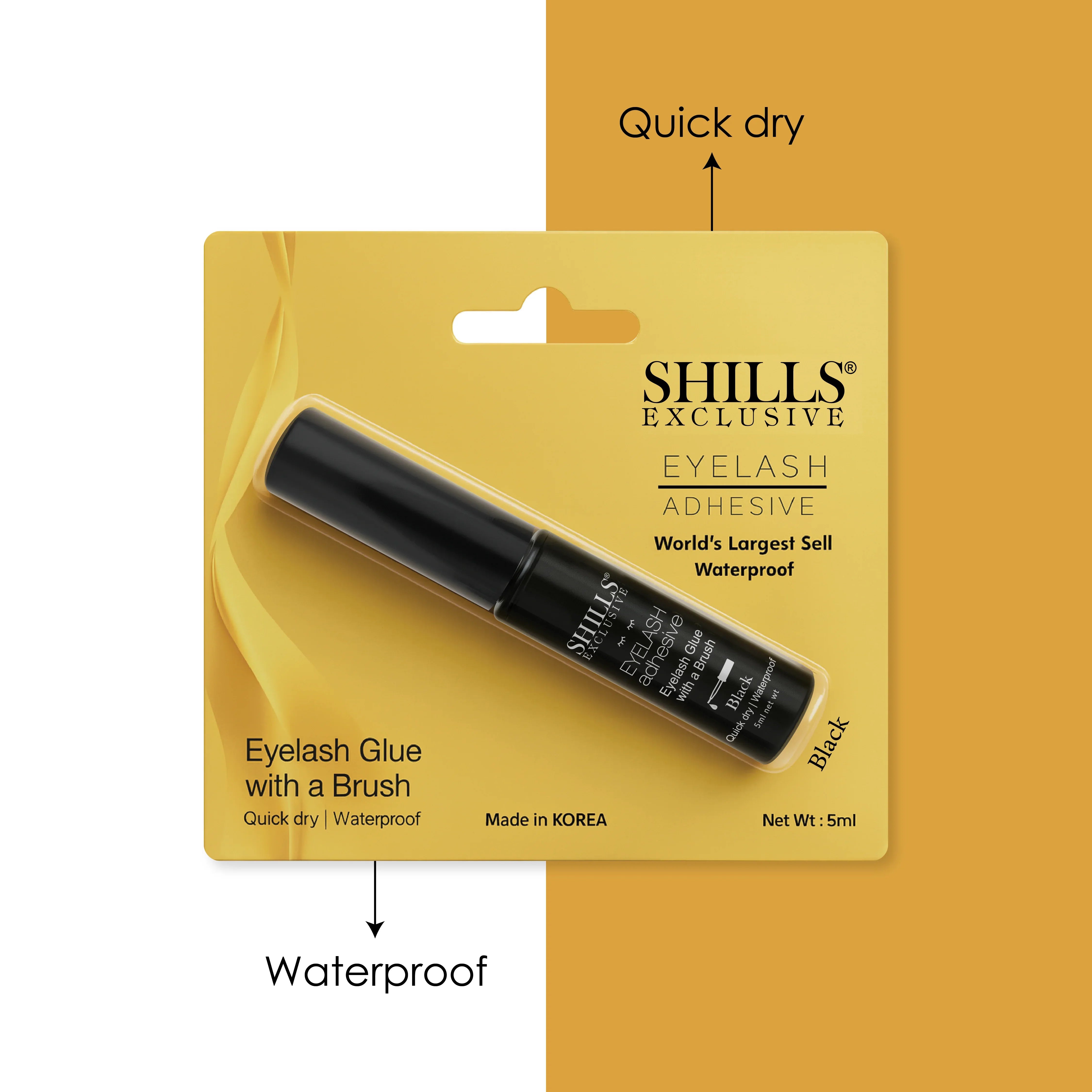 Eyelash Glue With Brush - Shills Professional