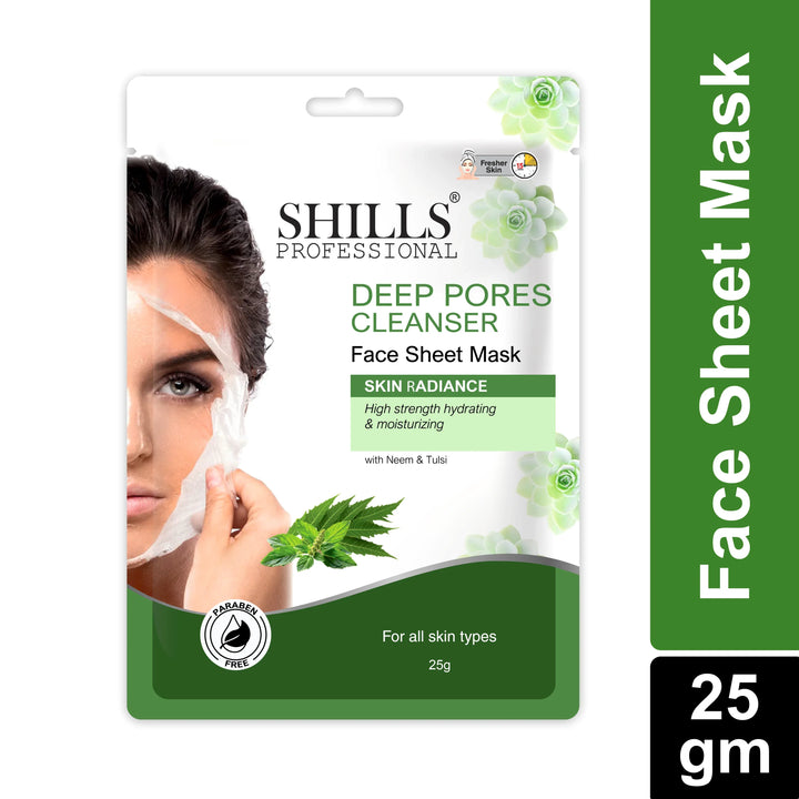 Deep Pores Face Sheet Mask - Shills Professional