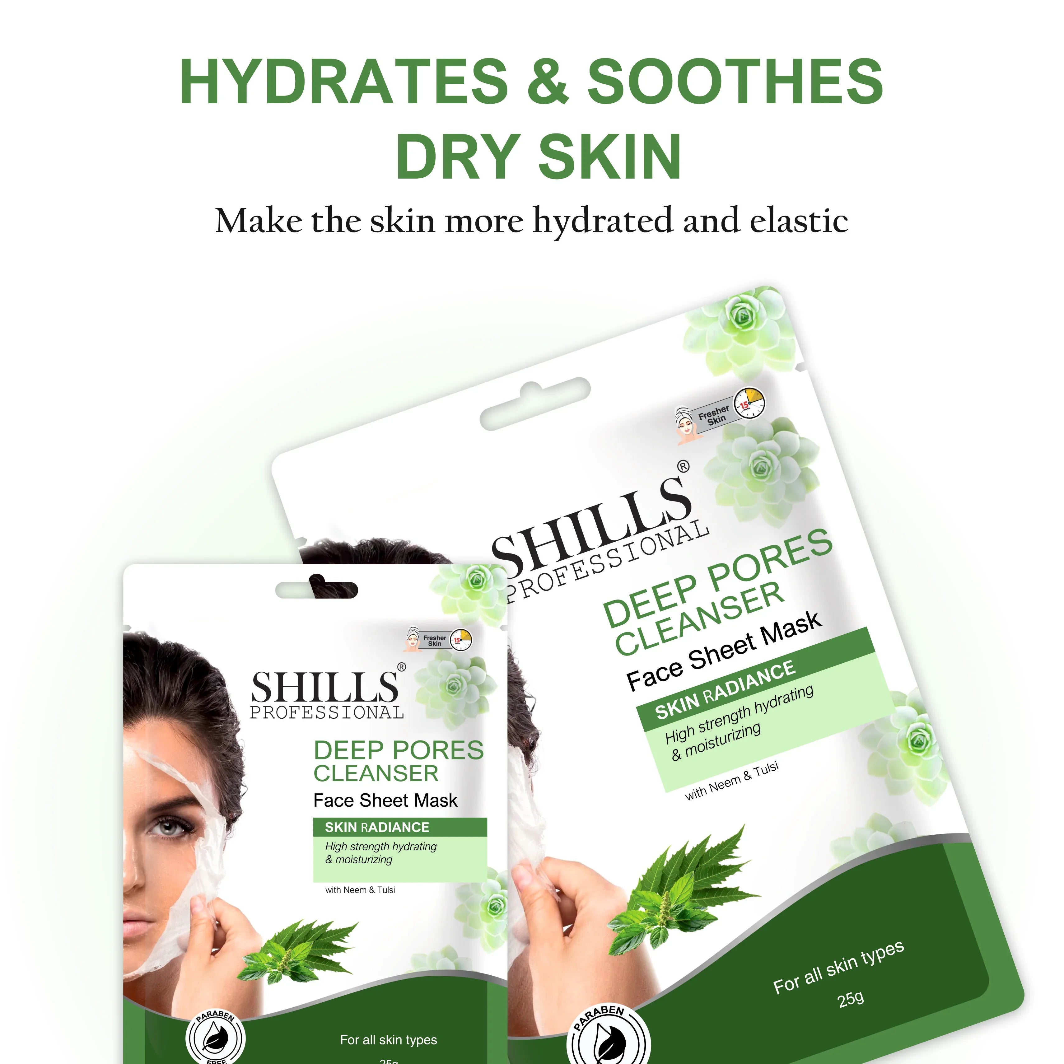 Deep Pores Face Sheet Mask - Shills Professional