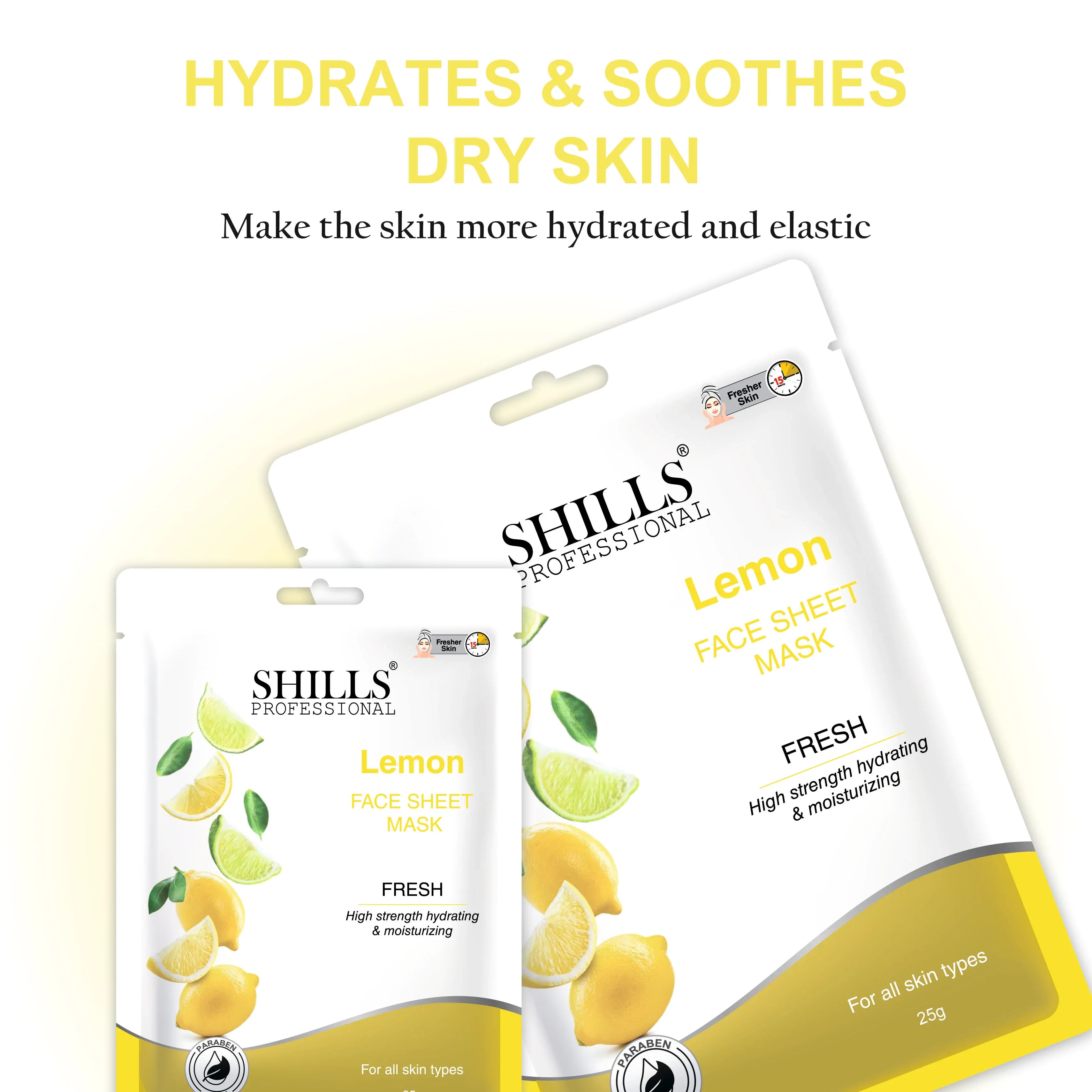 Lemon Face Sheet Mask - Shills Professional