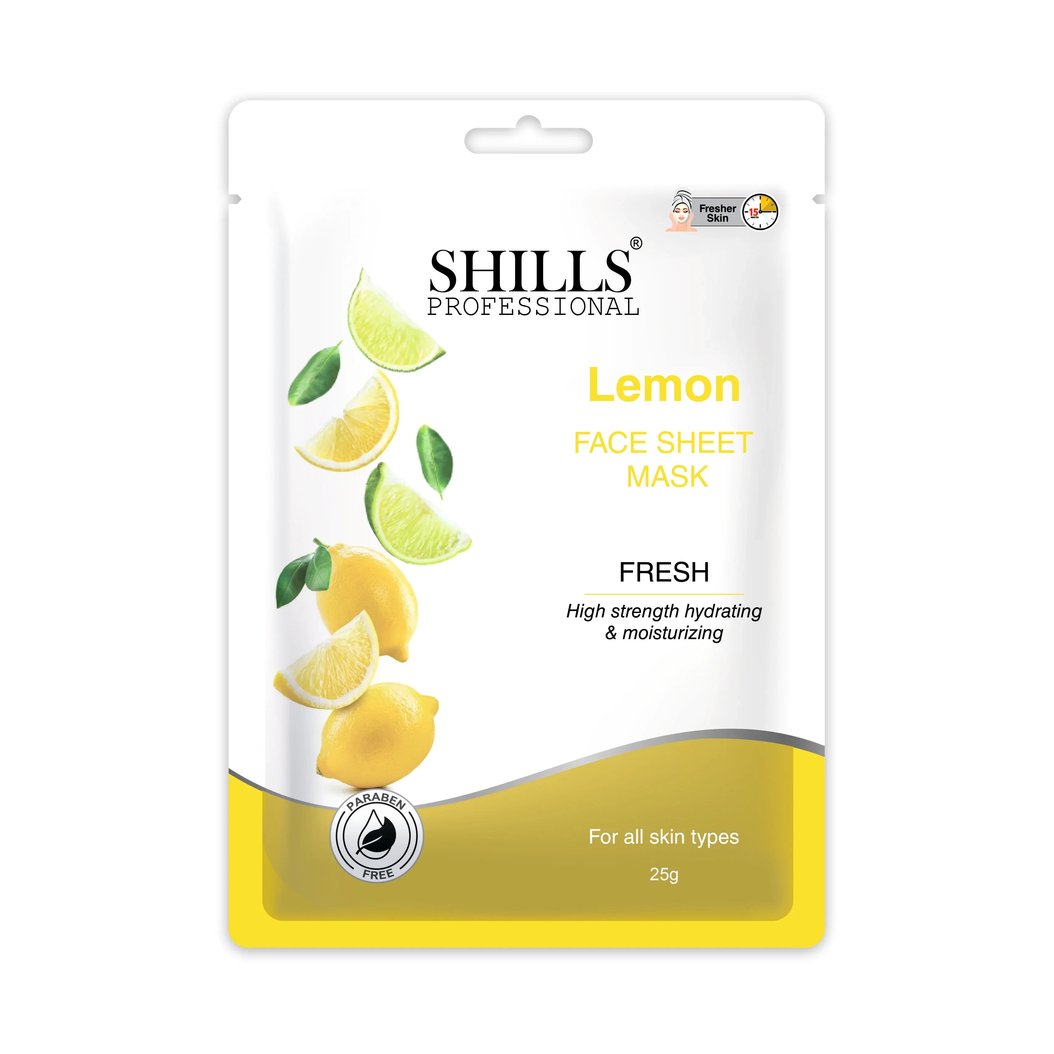 Lemon Face Sheet Mask - Shills Professional