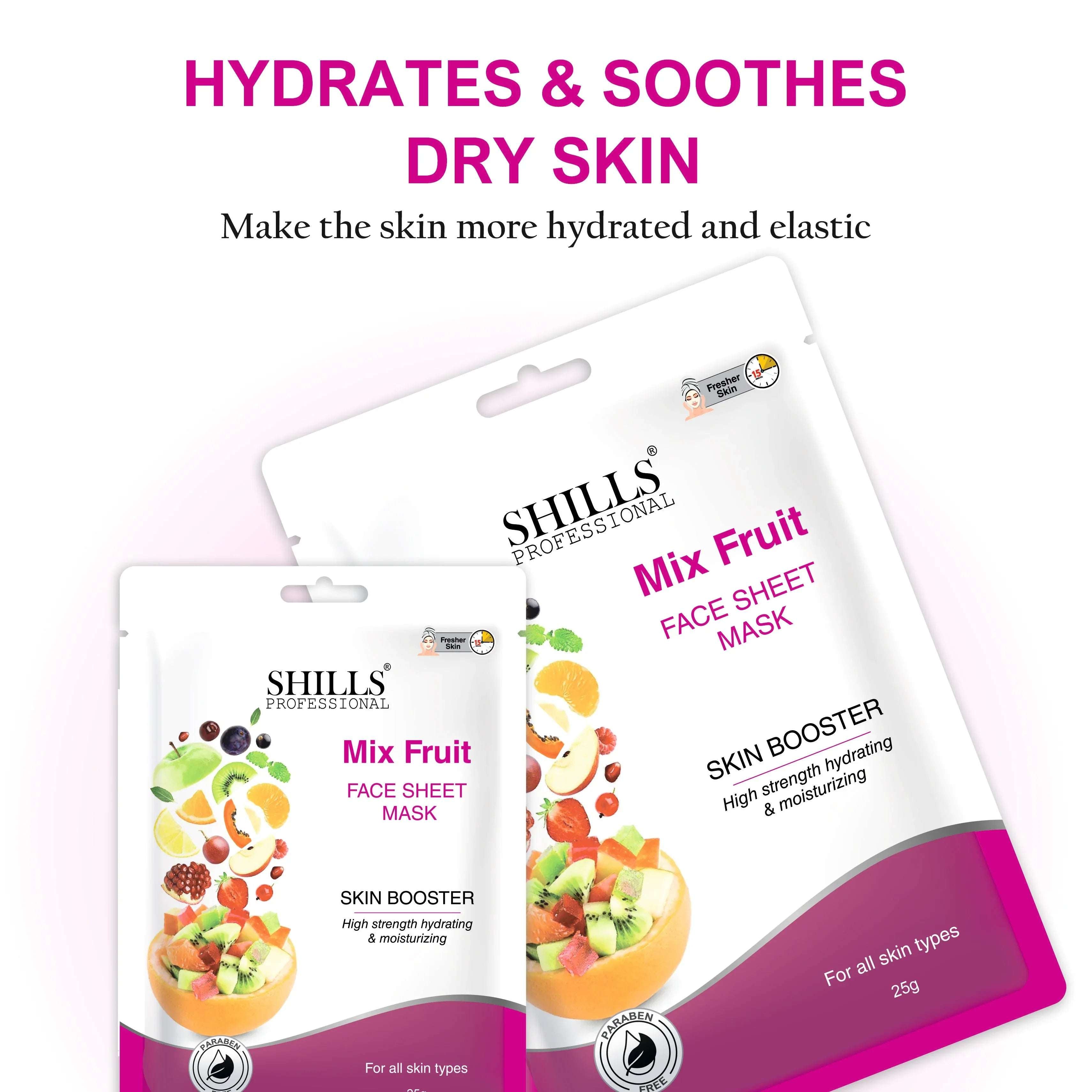 Mix Fruit Face Sheet Mask - Shills Professional