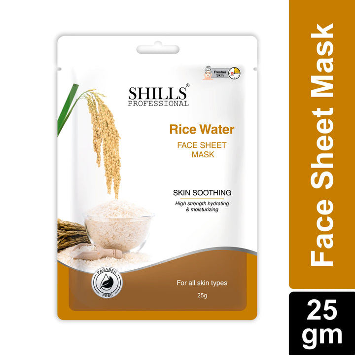 Rice Water Face Sheet Mask - Shills Professional