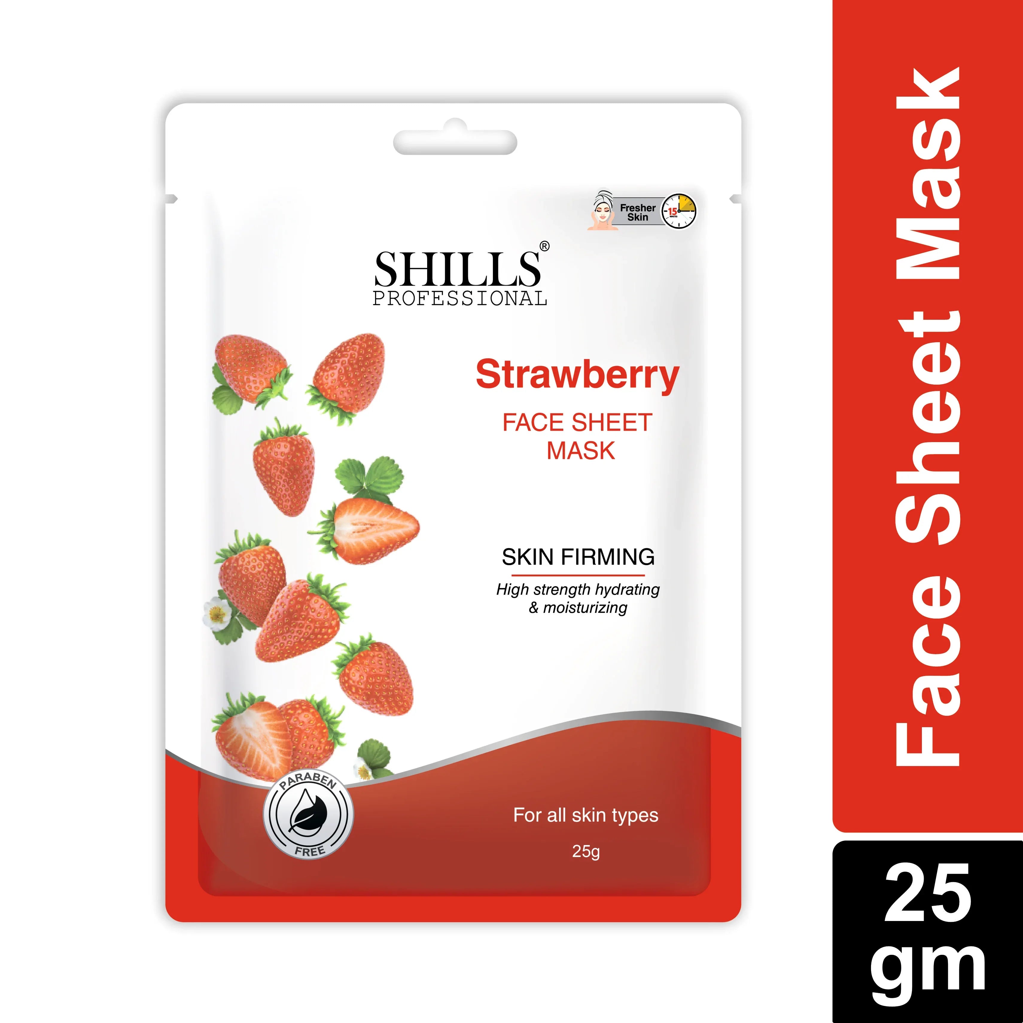 Strawberry Face Sheet Mask - Shills Professional