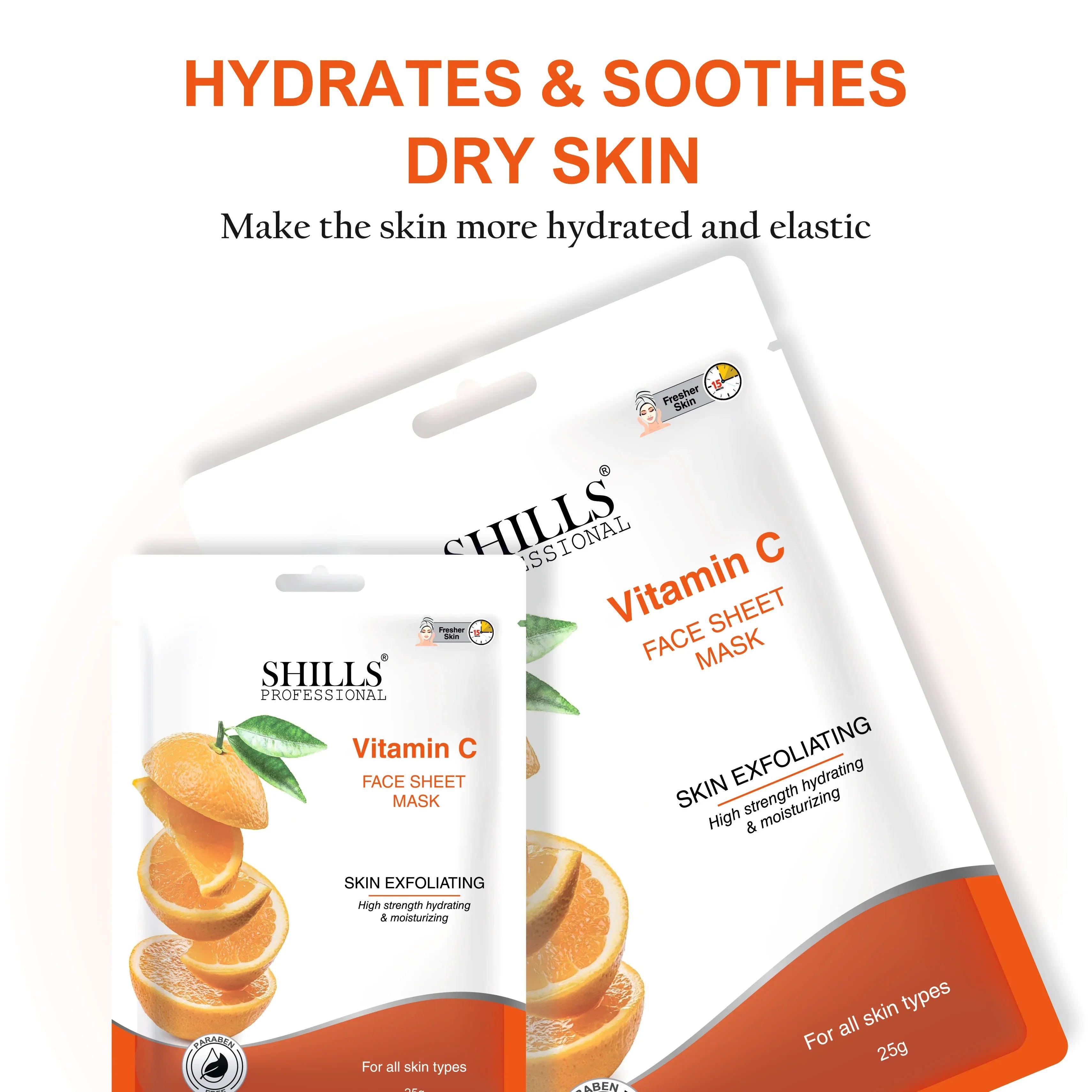 Vitamin C Face Sheet Mask - Shills Professional