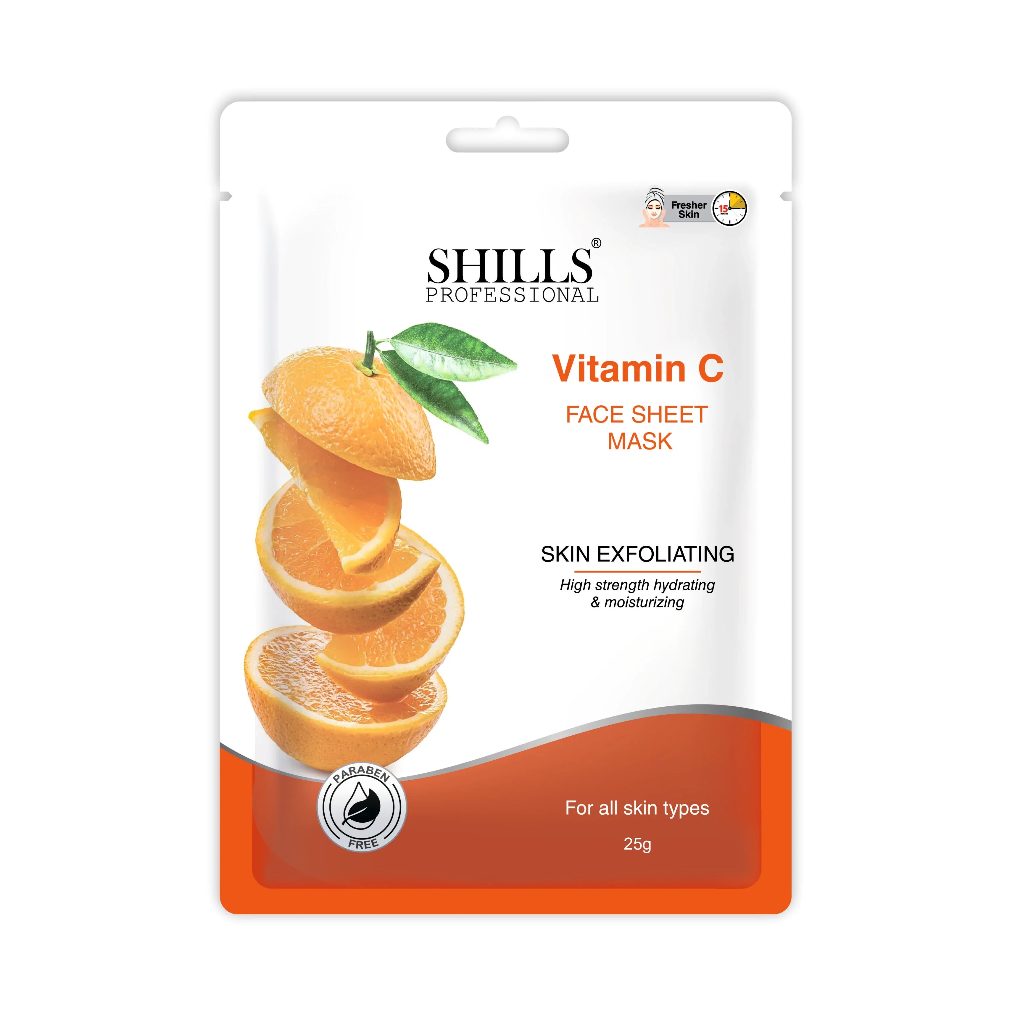 Vitamin C Face Sheet Mask - Shills Professional