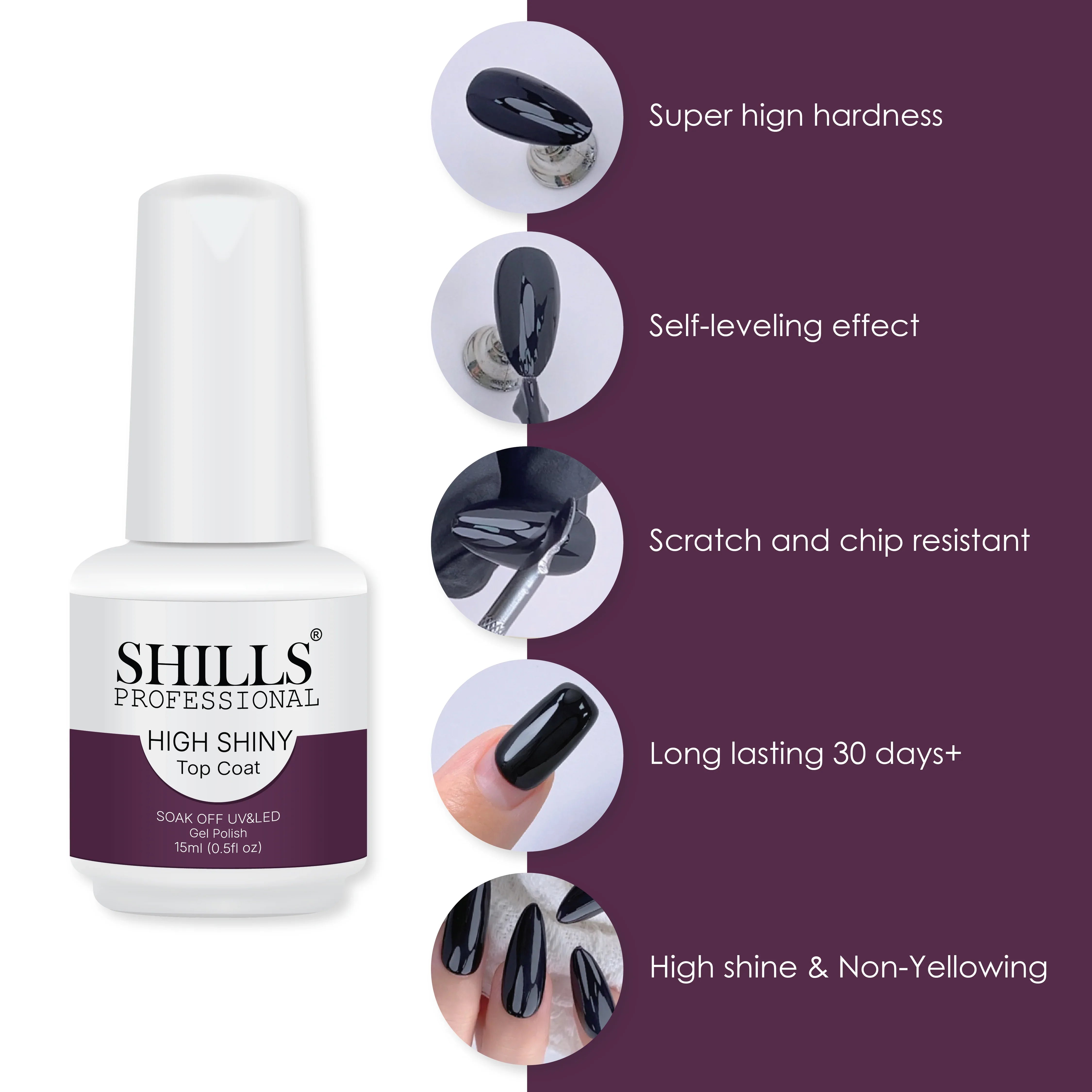 High Shiny Top Coat - Shills Professional