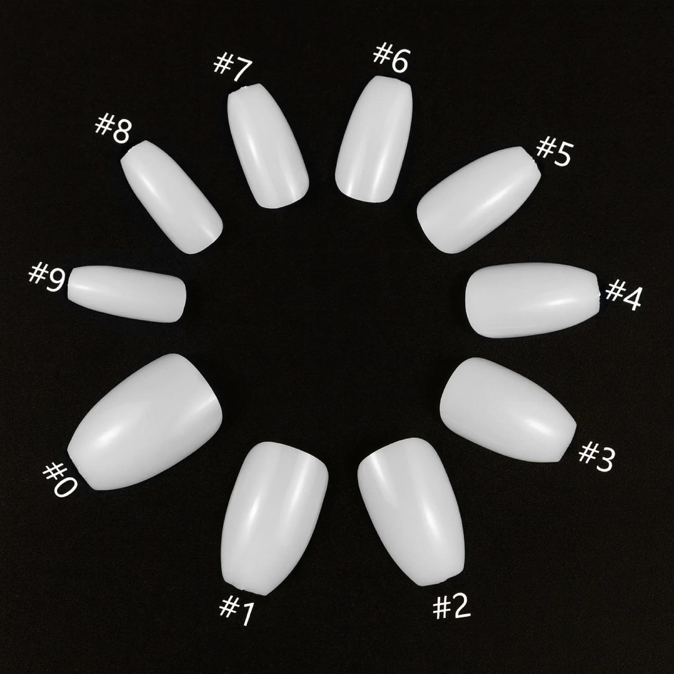 PKT 500pcs Short Ballet Nail Tips Natural - Shills Professional