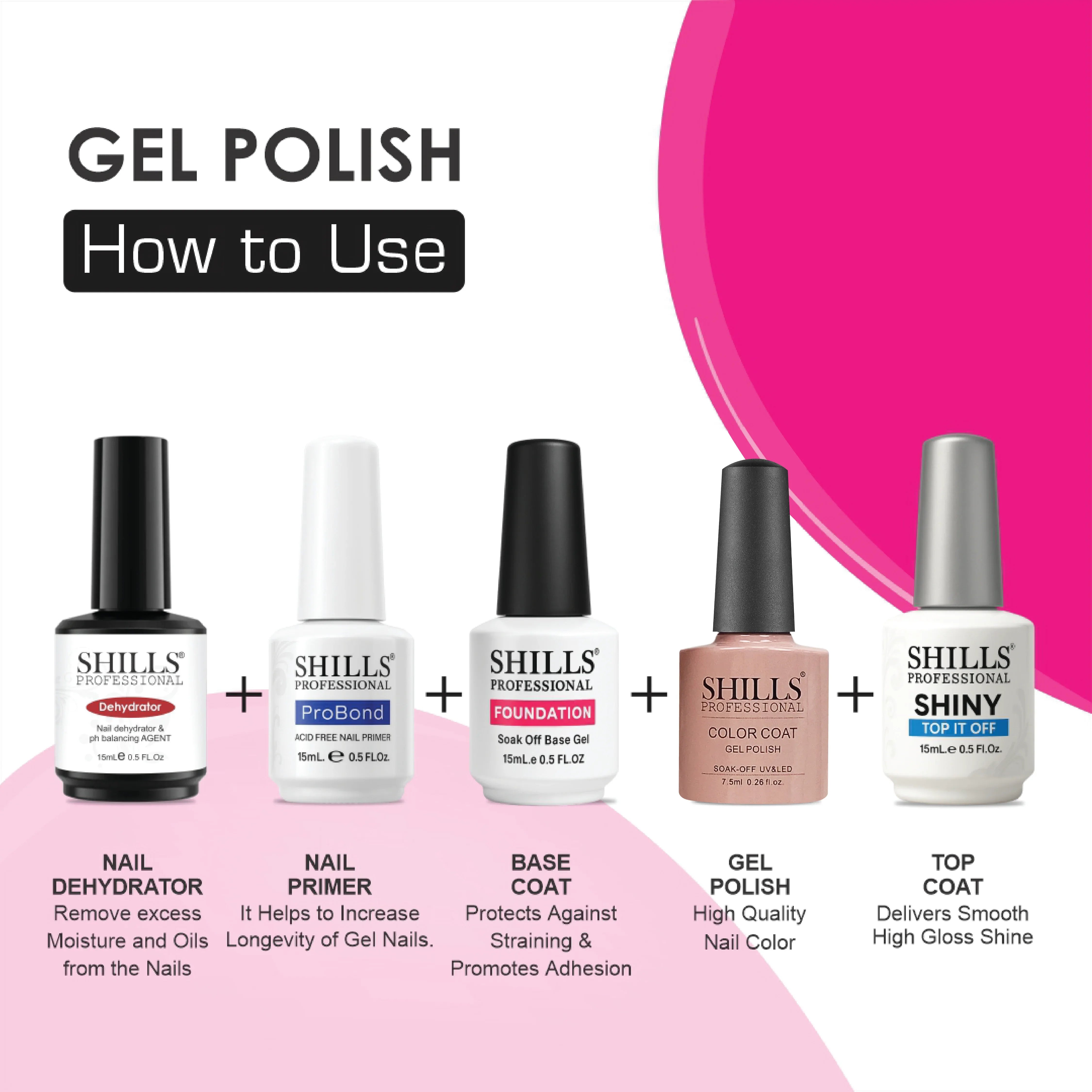 UV/LED Cool Gel Polish (M83-M101) - Shills Professional
