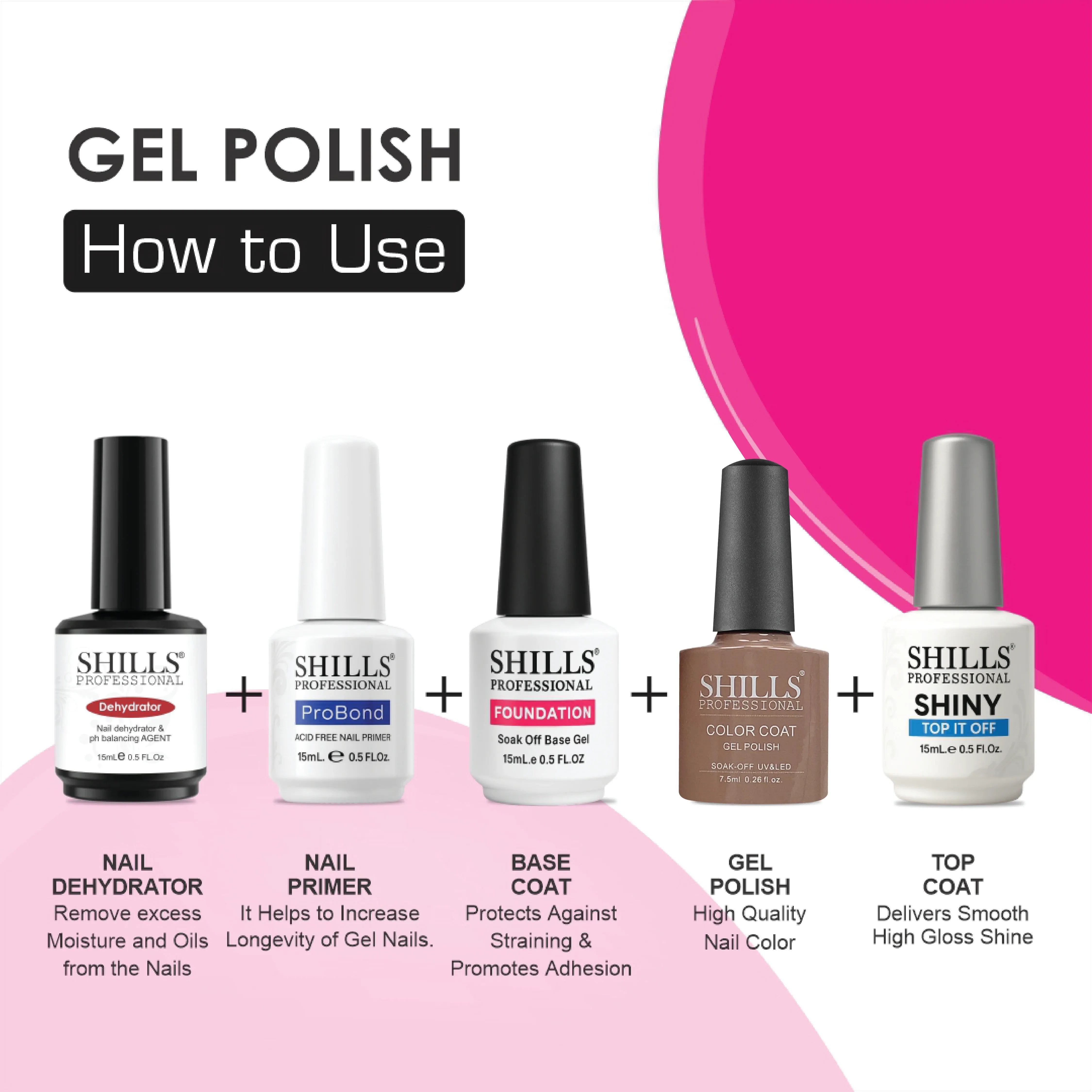 UV/LED Cool Gel Polish (M83-M101) - Shills Professional