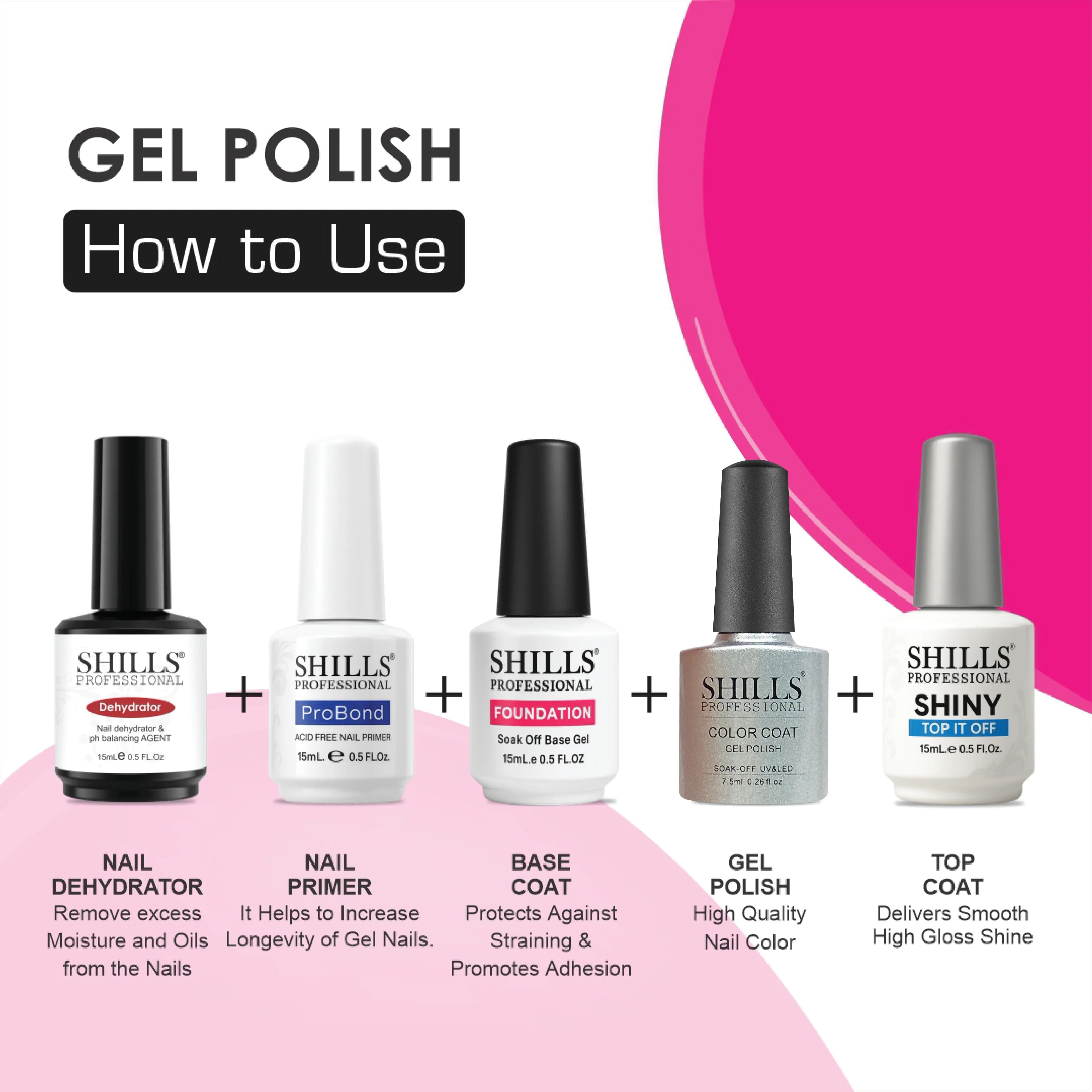 UV/LED Cool Gel Polish (M83-M101) - Shills Professional