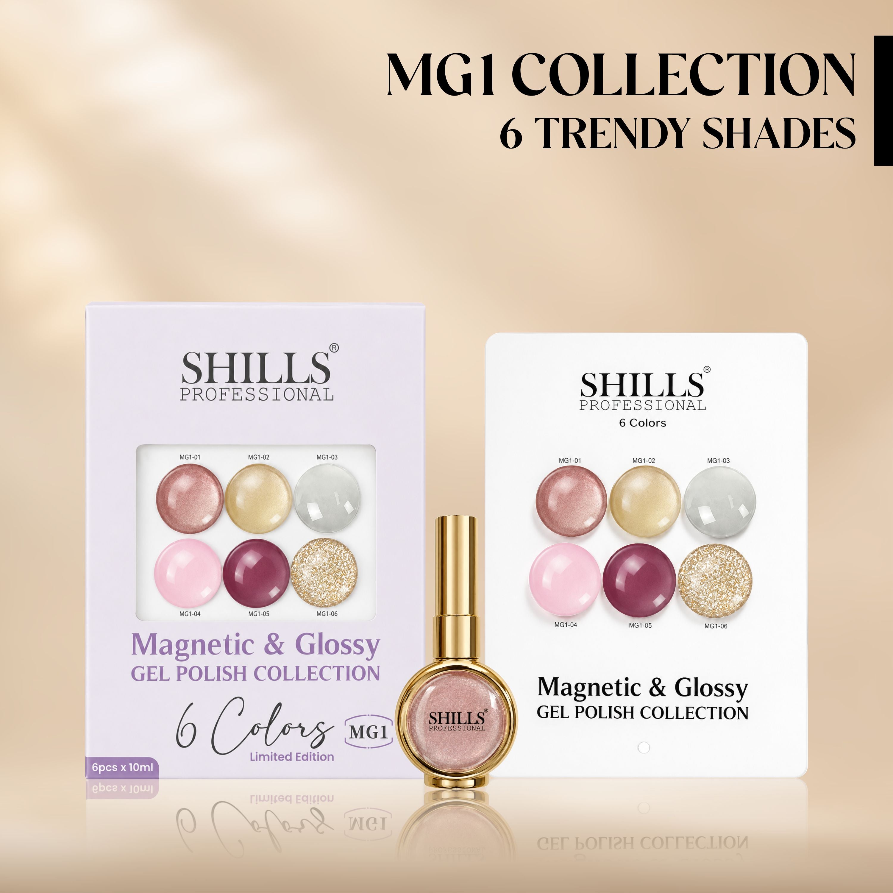 Magnetic & Glossy Cat Eye Gel Polish Collection MG01