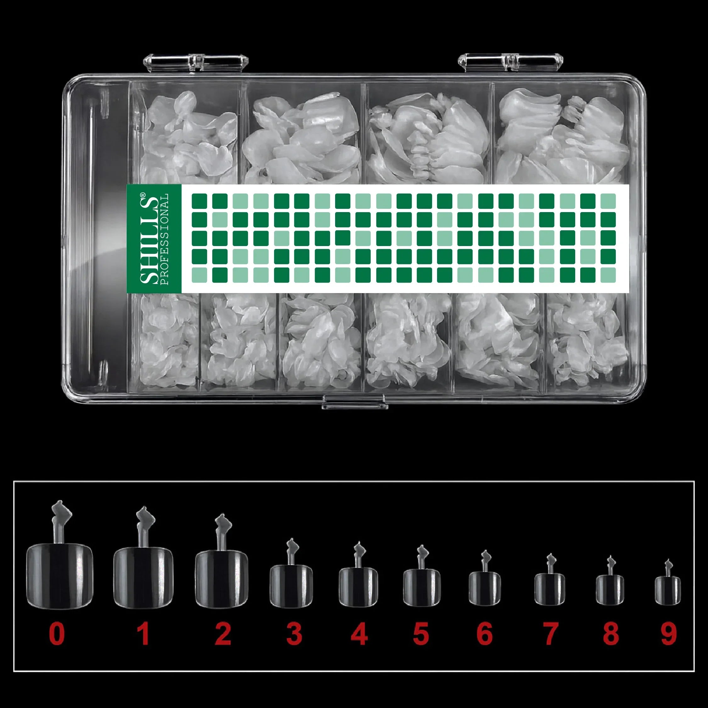 Soft Gel Toenail Tips-PT24-CLEAR - Shills Professional