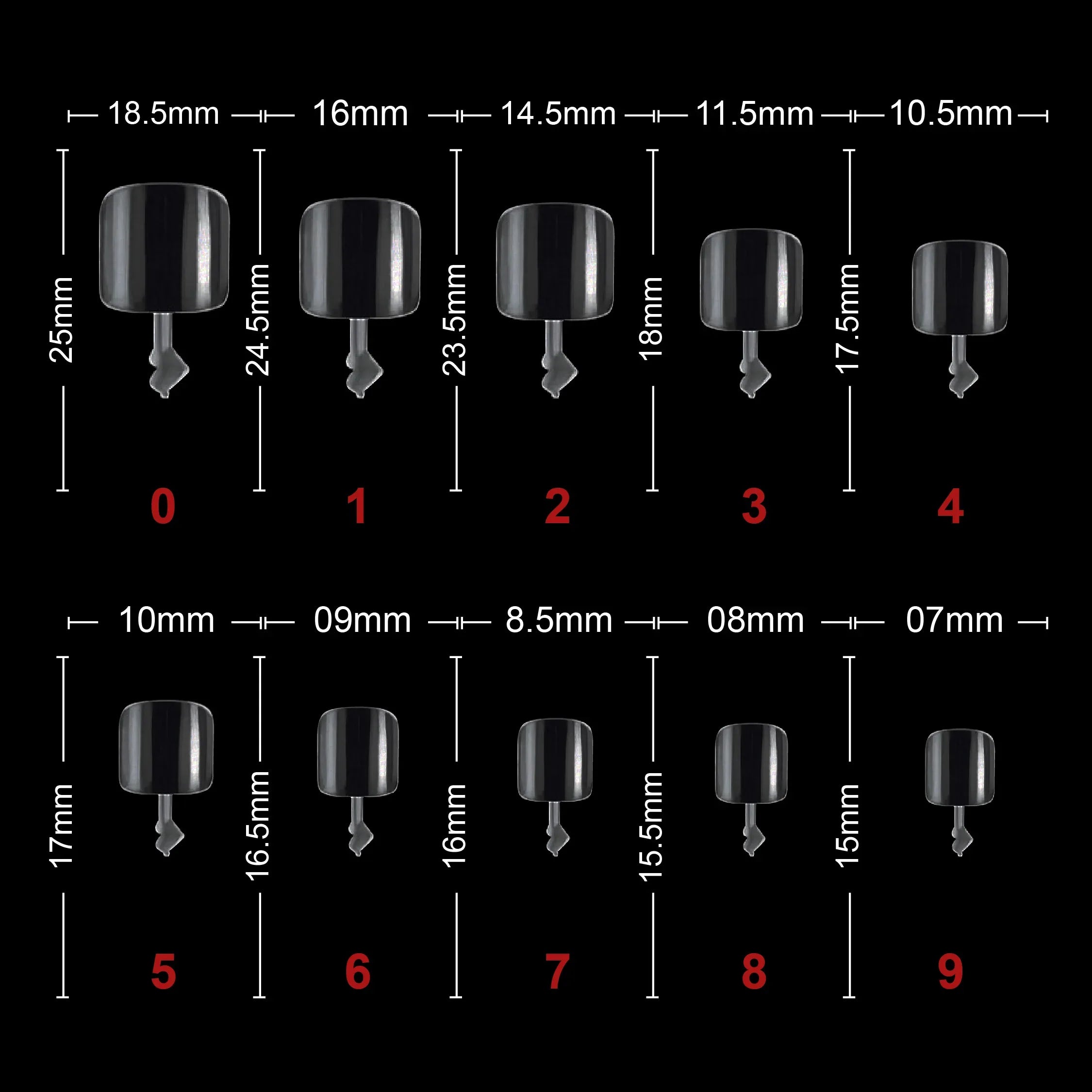 Soft Gel Toenail Tips-PT24-CLEAR - Shills Professional