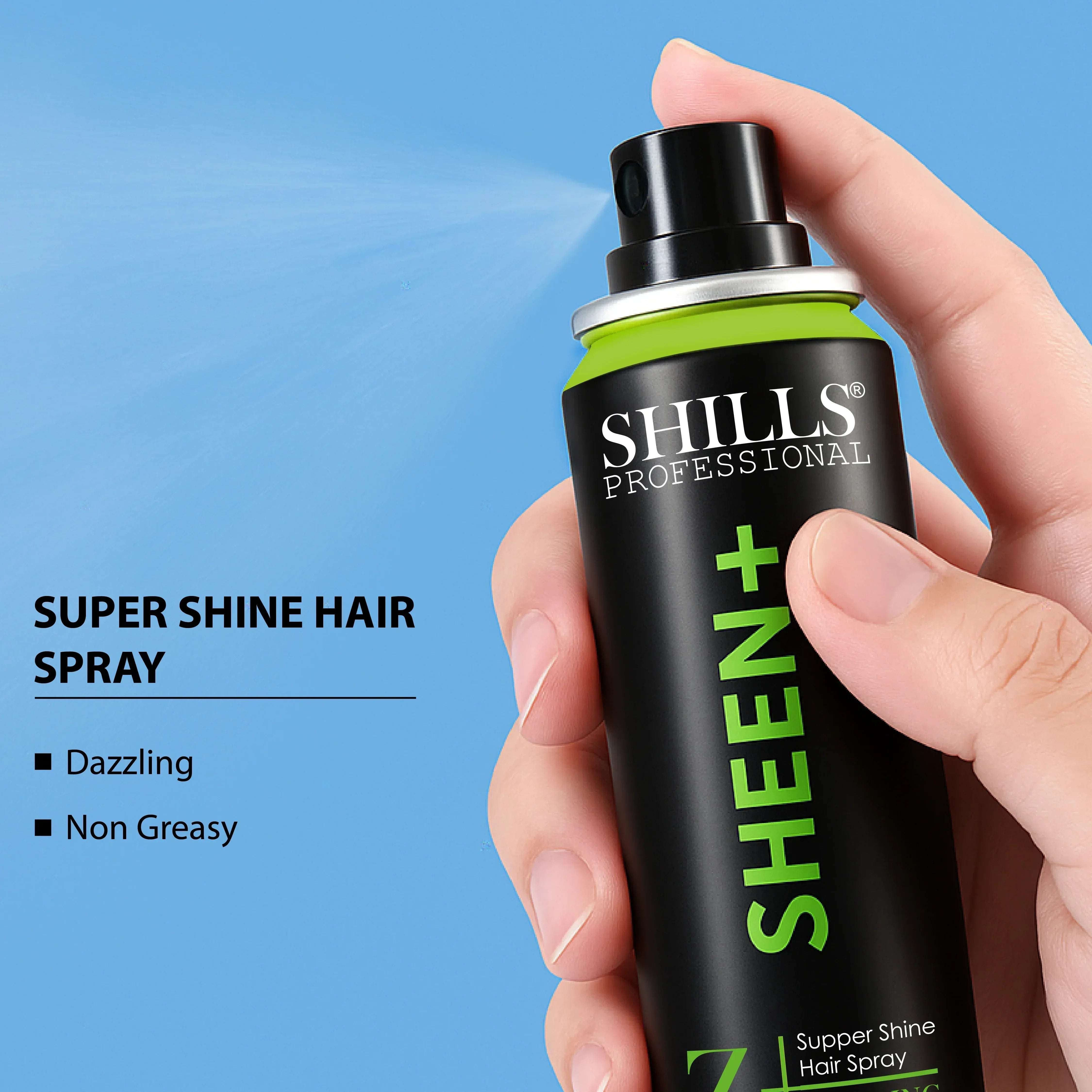 Sheen+ Super Shine Hair Spray - Shills Professional