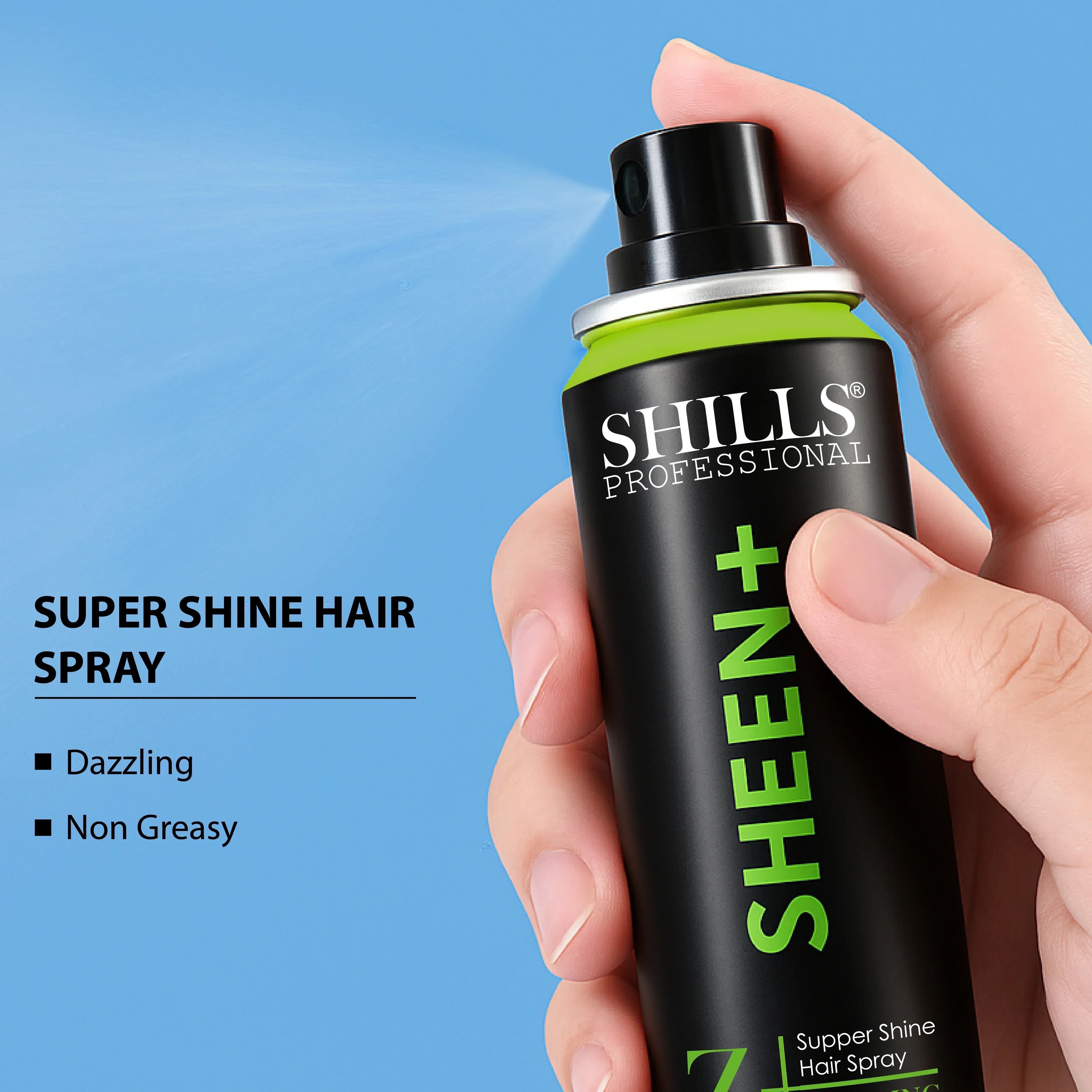 Sheen+ Super Shine Hair Spray - Shills Professional