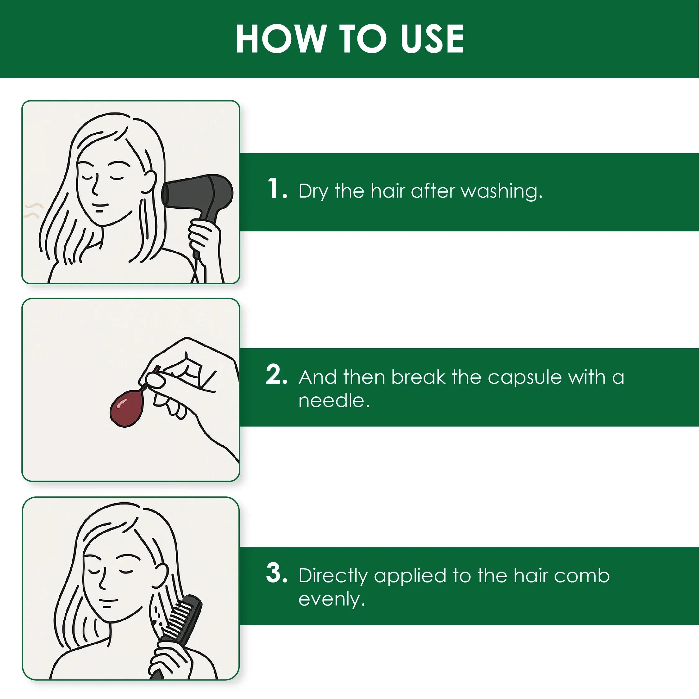 Hair Softener Gel Capsule - Green - Shills Professional