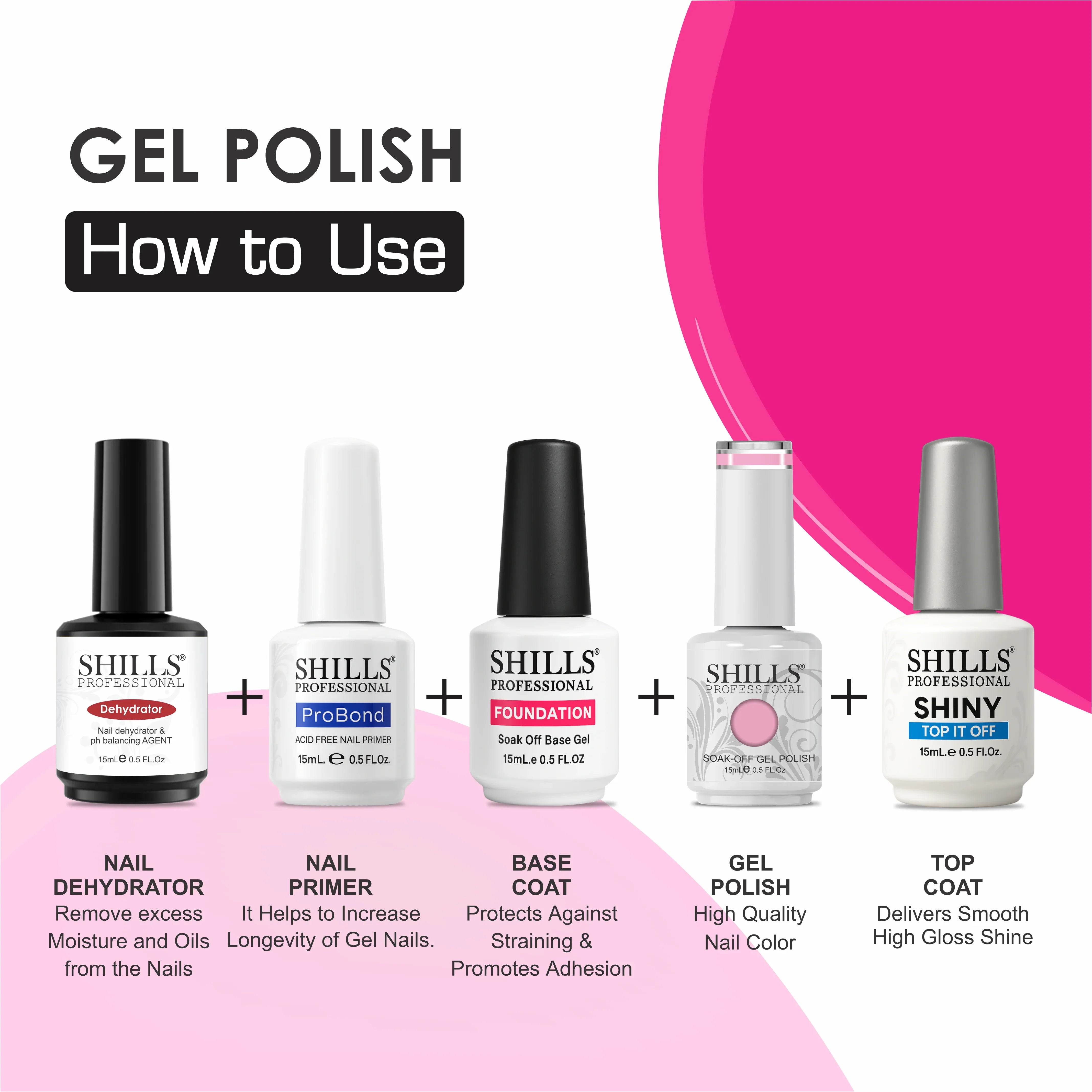 UV/LED Cool Gel Polish(SPG166-SPG206) - Shills Professional