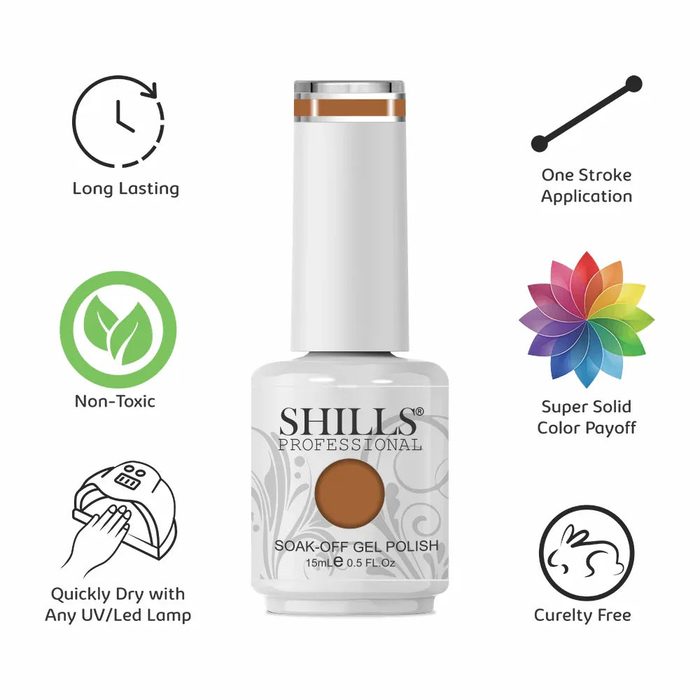 UV/LED Cool Gel Polish(SPG166-SPG206) - Shills Professional