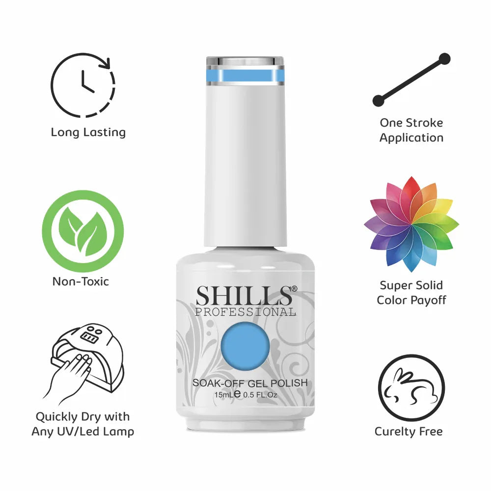 UV/LED Cool Gel Polish(SPG166-SPG206) - Shills Professional