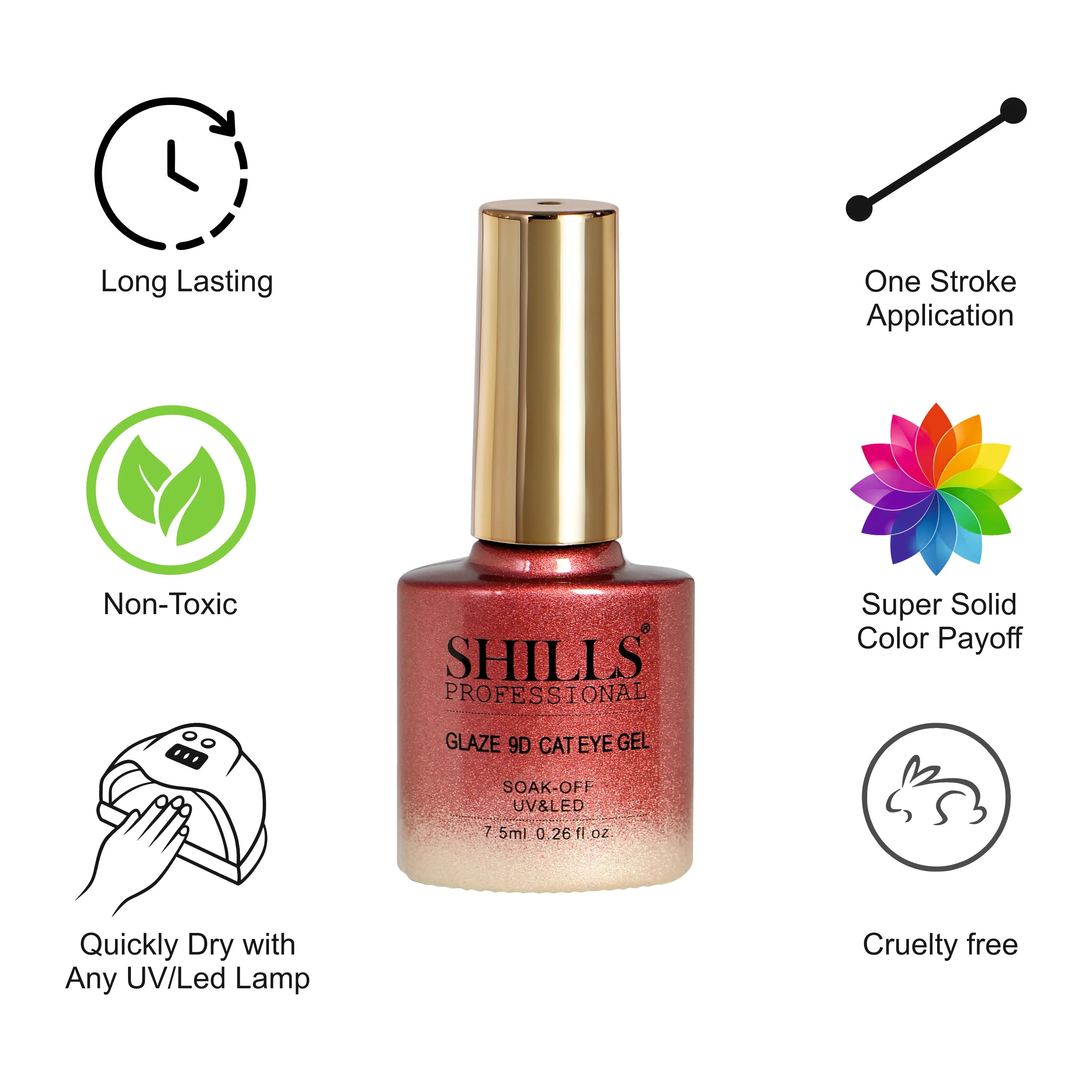 Glaze 9D CAT EYE GEL POLISH - Shills Professional