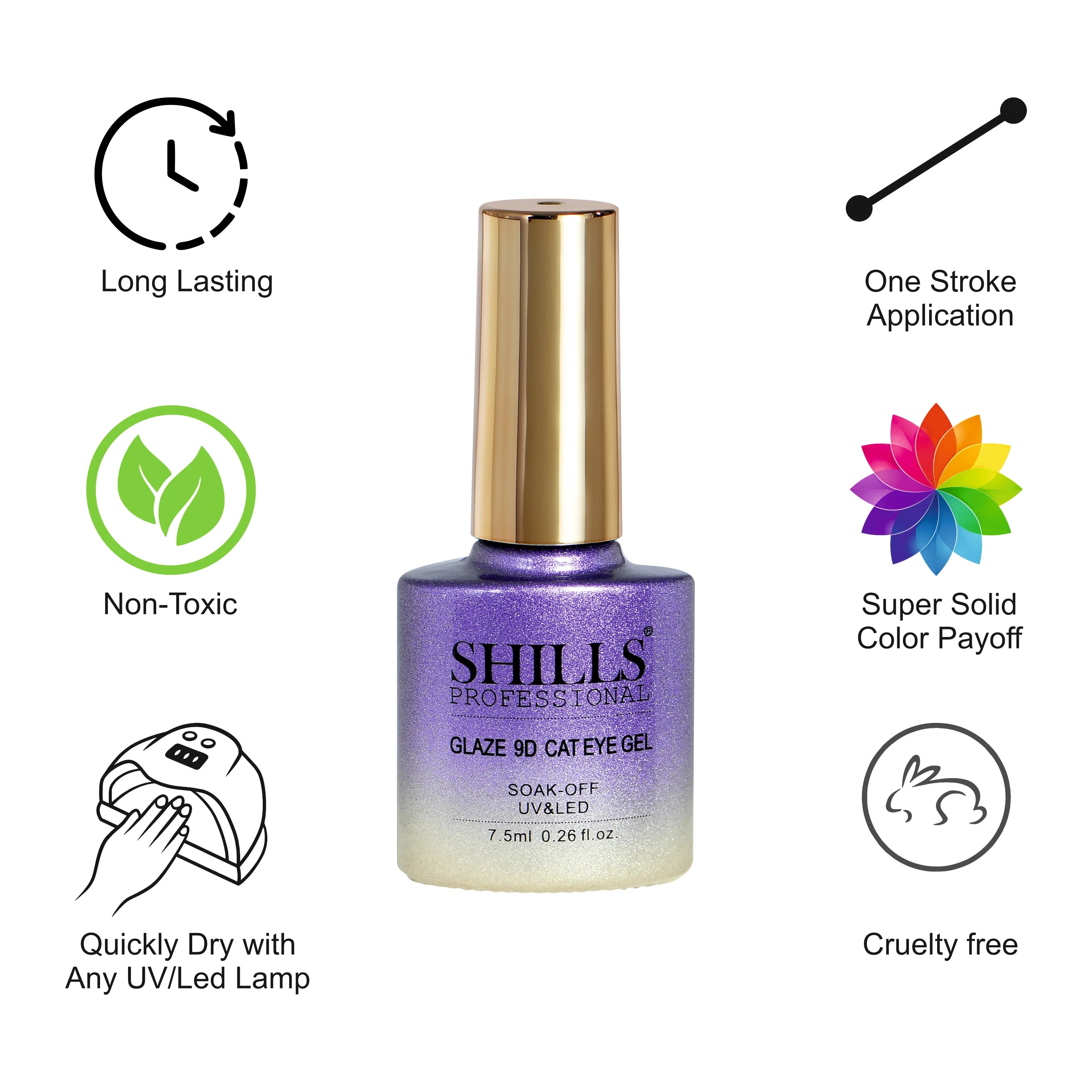 Glaze 9D CAT EYE GEL POLISH - Shills Professional