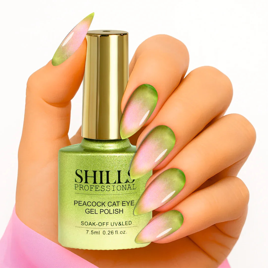 Peacock Cat Eye Gel Polish - Shills Professional