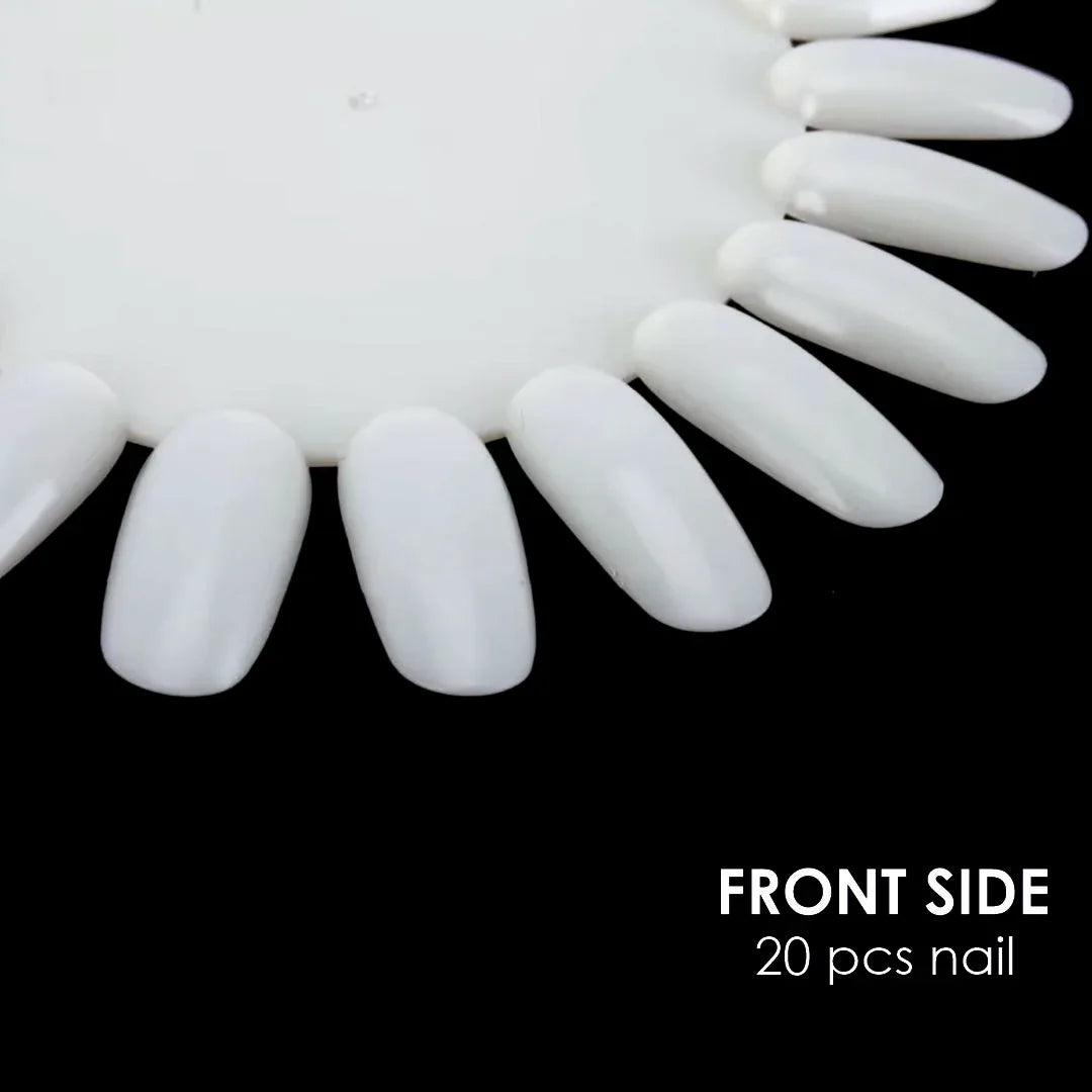 Nail Art Practice Wheel Natural 10PCS - Shills Professional