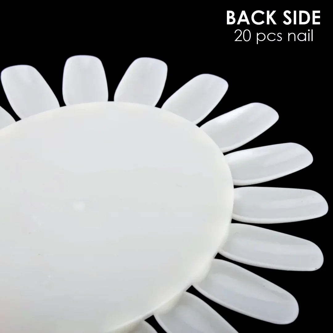 Nail Art Practice Wheel Natural 10PCS - Shills Professional