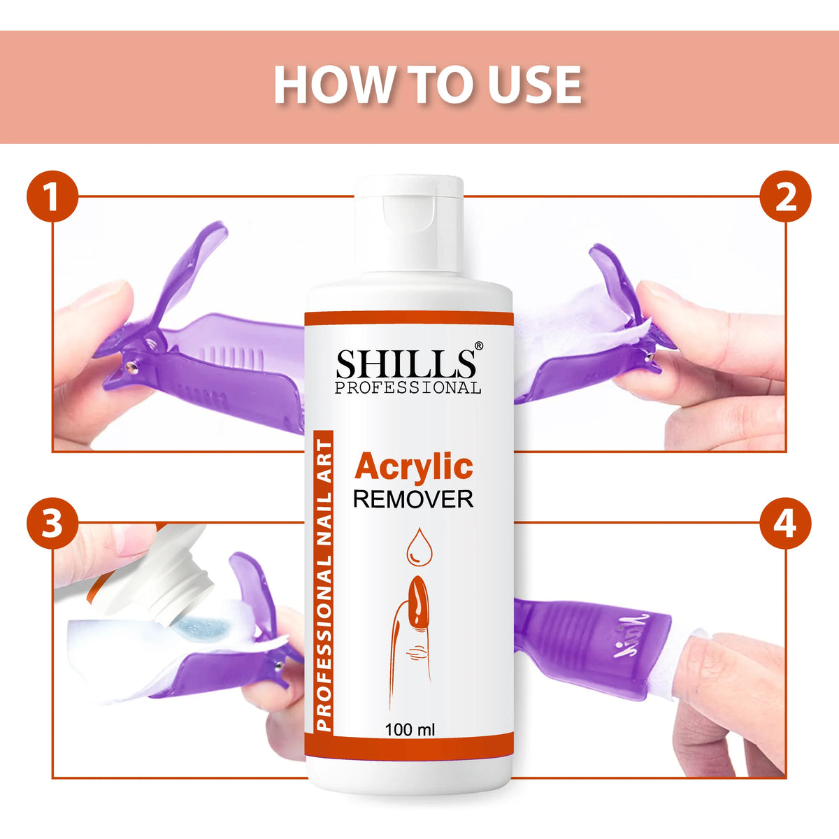 Acrylic Nail Remover 100 ML - Shills Professional