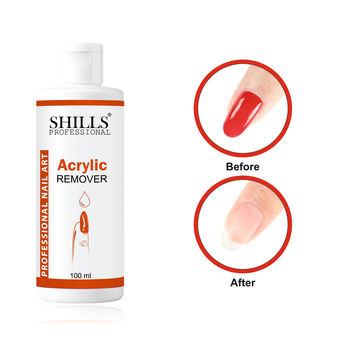 Acrylic Nail Remover 100 ML - Shills Professional