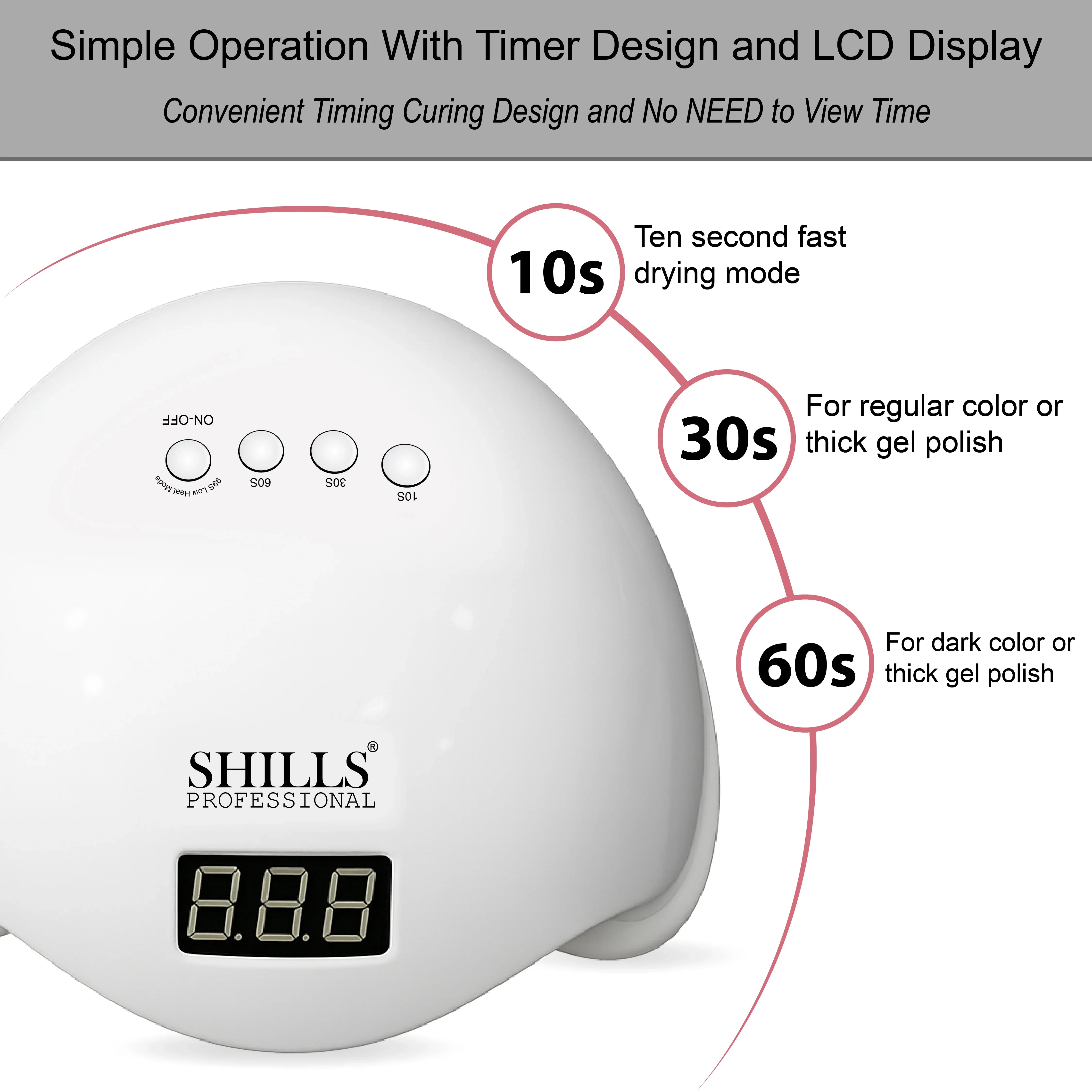SHILLS 5 48W UV/LED Nail Lamp - Shills Professional