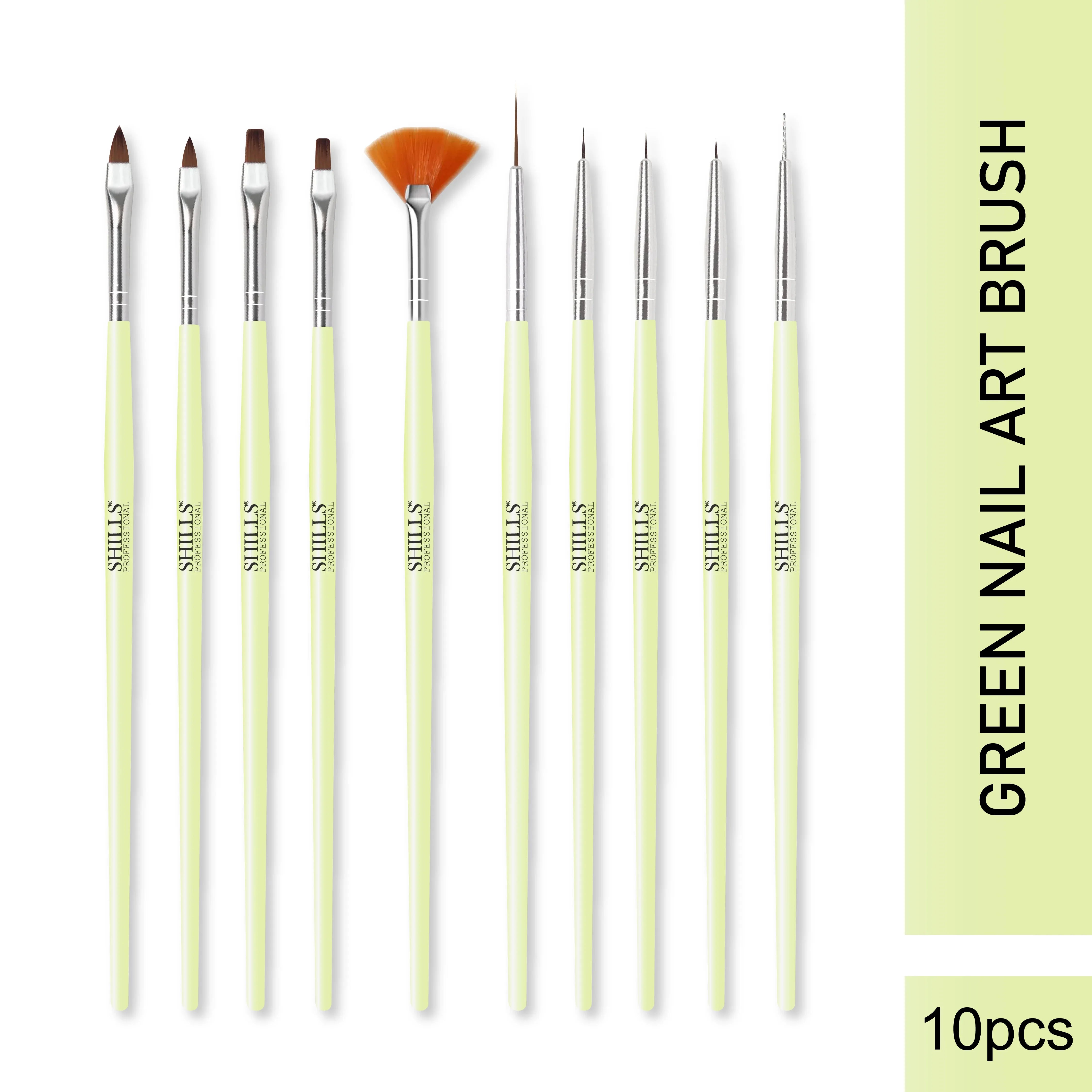 Green Nail Art Brush - Shills Professional