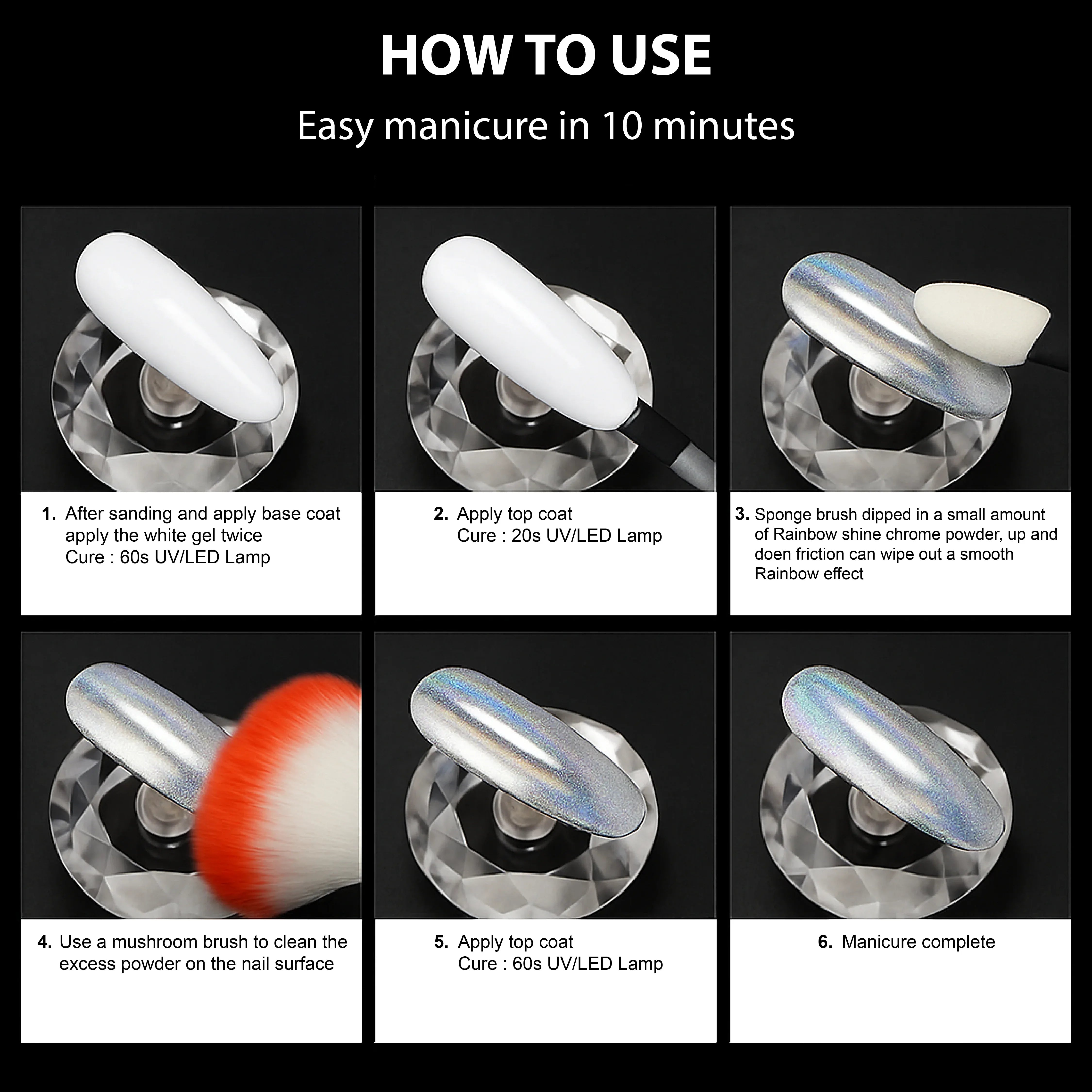 Mirror Shine Chrome Powder - Shills Professional