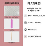 Glossy Solid Color Nails Oval(SPN501-SPN526) - Shills Professional