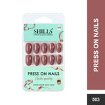 Glossy Solid Color Nails Oval(SPN501-SPN526) - Shills Professional