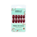 Glossy Solid Color Nails Oval(SPN501-SPN526) - Shills Professional